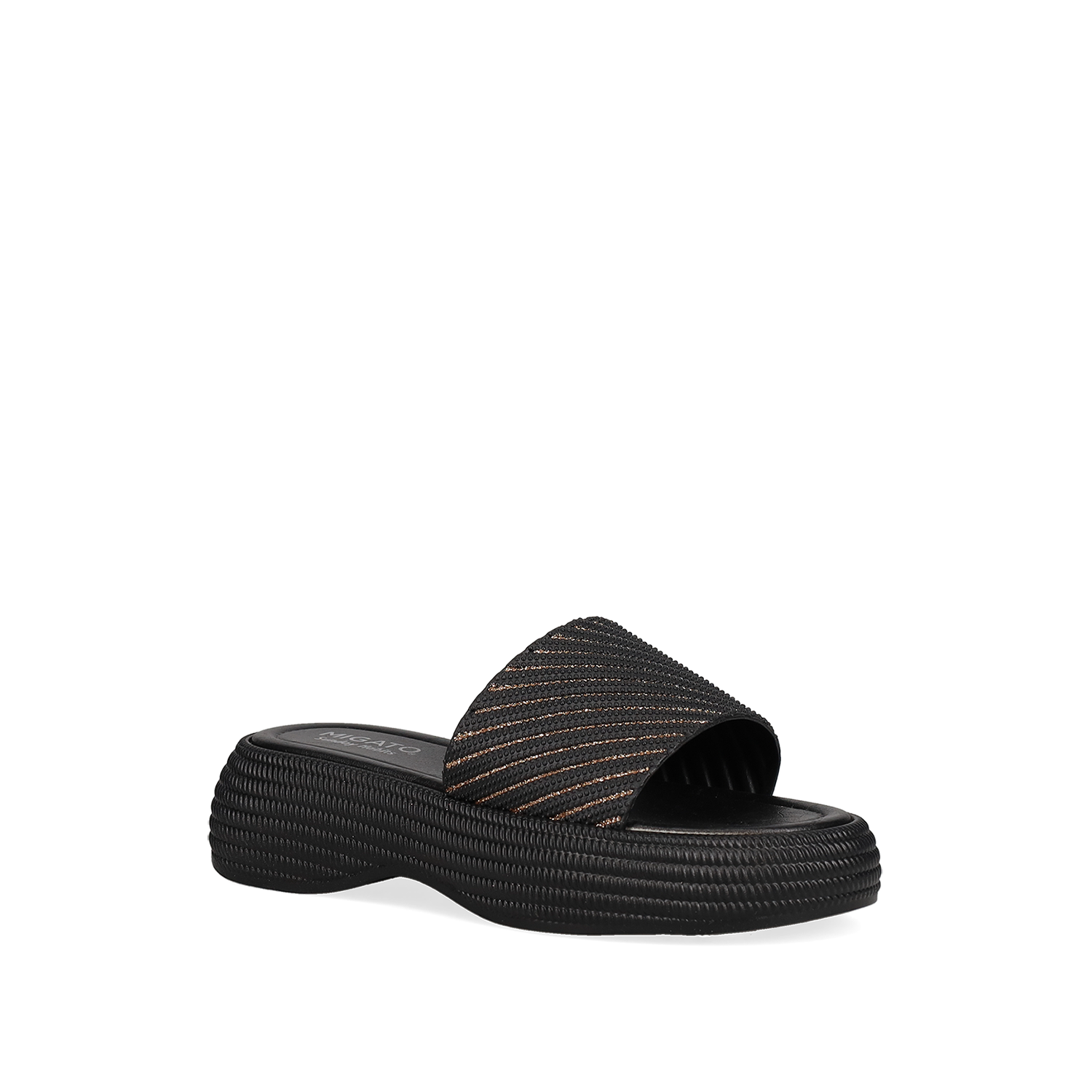 Μαύρο flatform σανδάλι