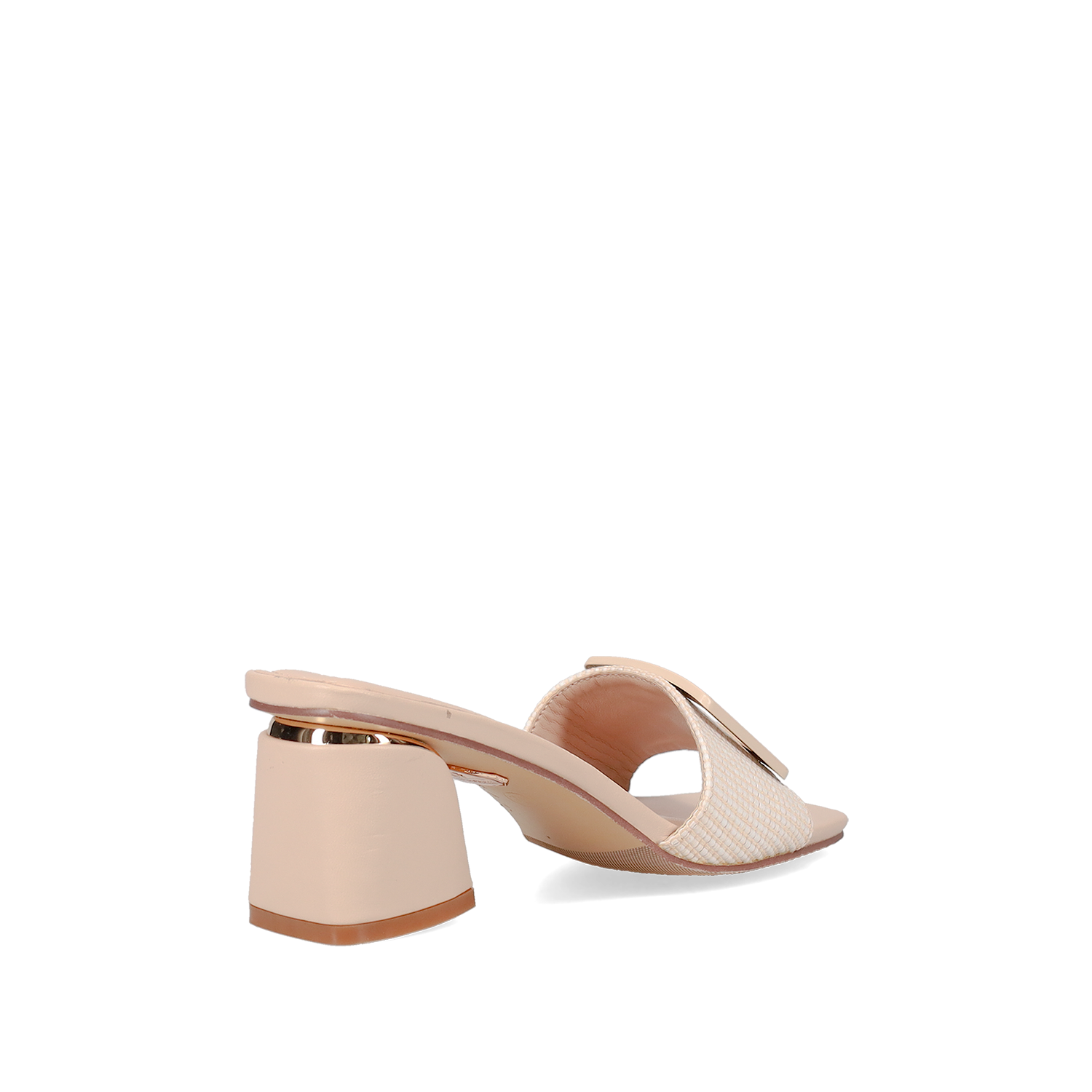 Μπεζ mule πέδιλο φωτογραφία