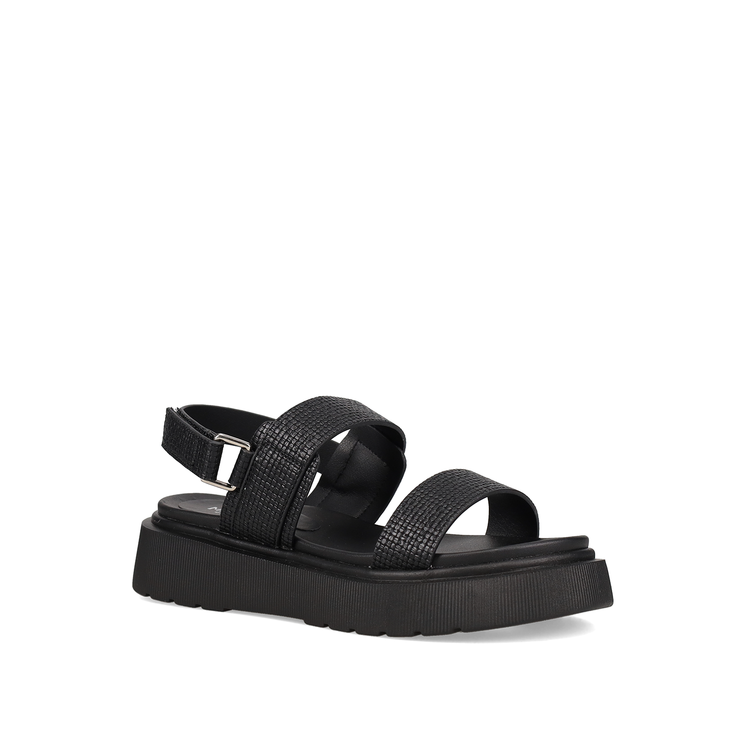 Μαύρο flatform σανδάλι φωτογραφία