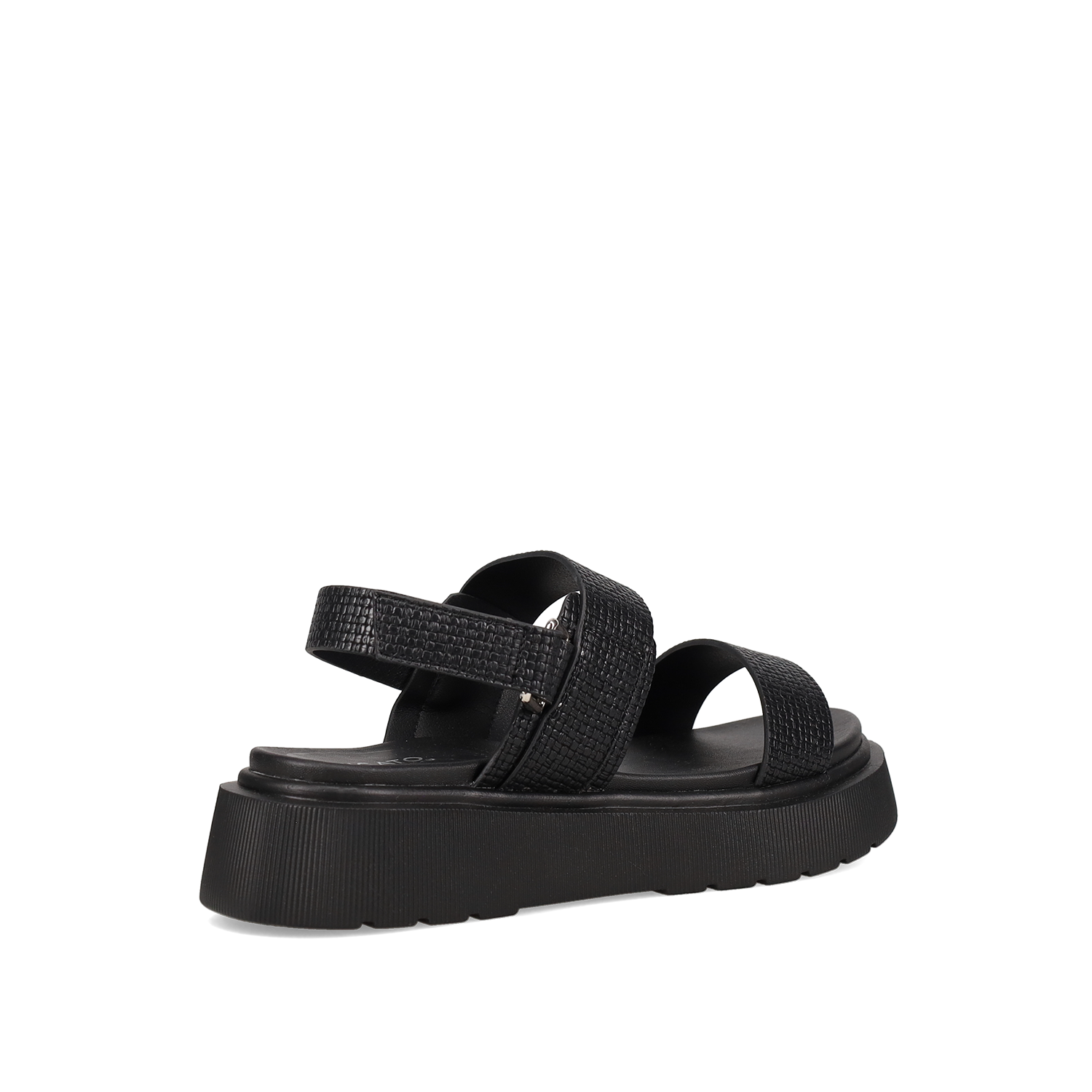 Μαύρο flatform σανδάλι φωτογραφία