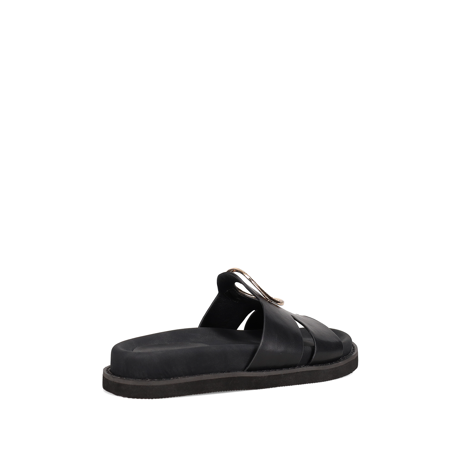  Μαύρο footbed σανδάλι - 3