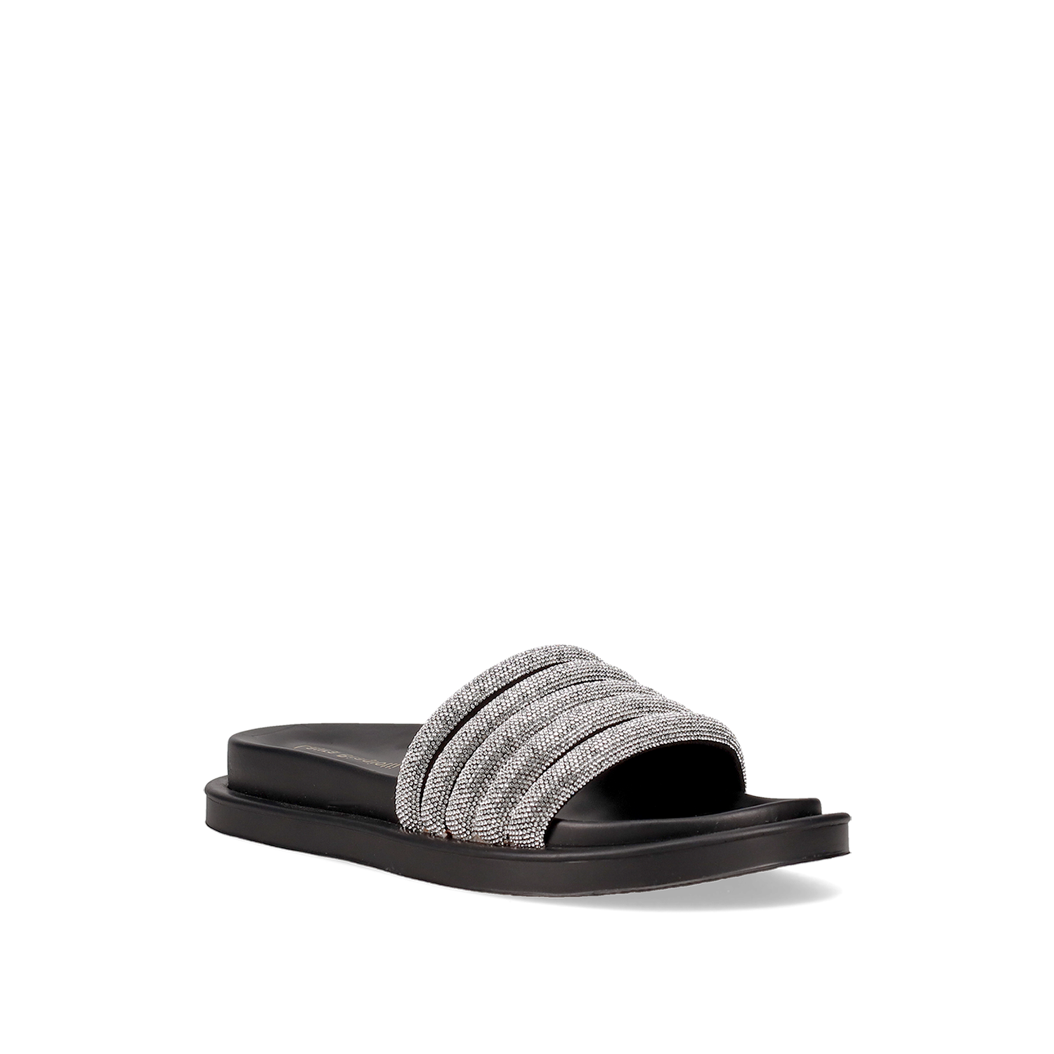 Μαύρο footbed σανδάλι
