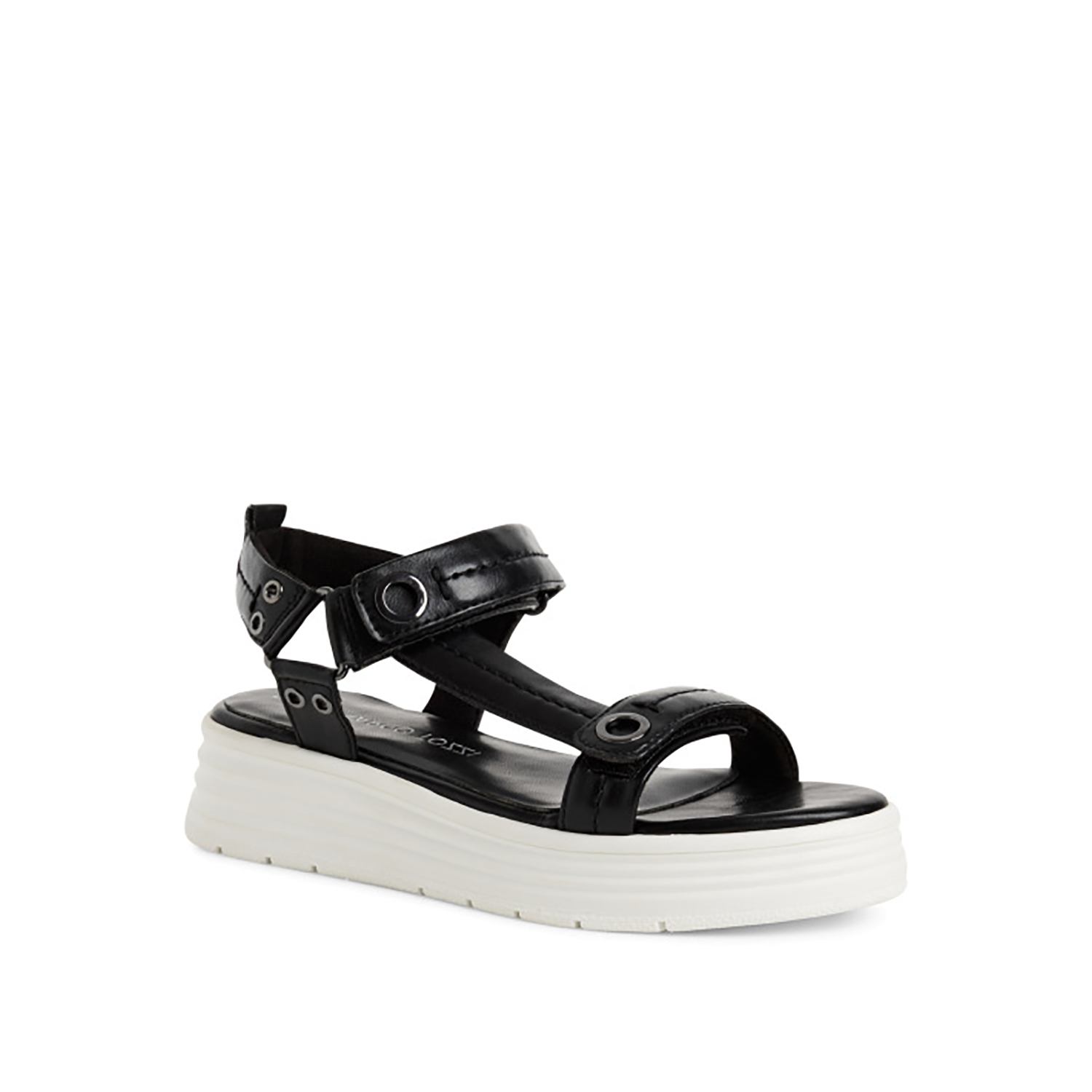 MARCO TOZZI Μαύρο flatform σανδάλι - 2
