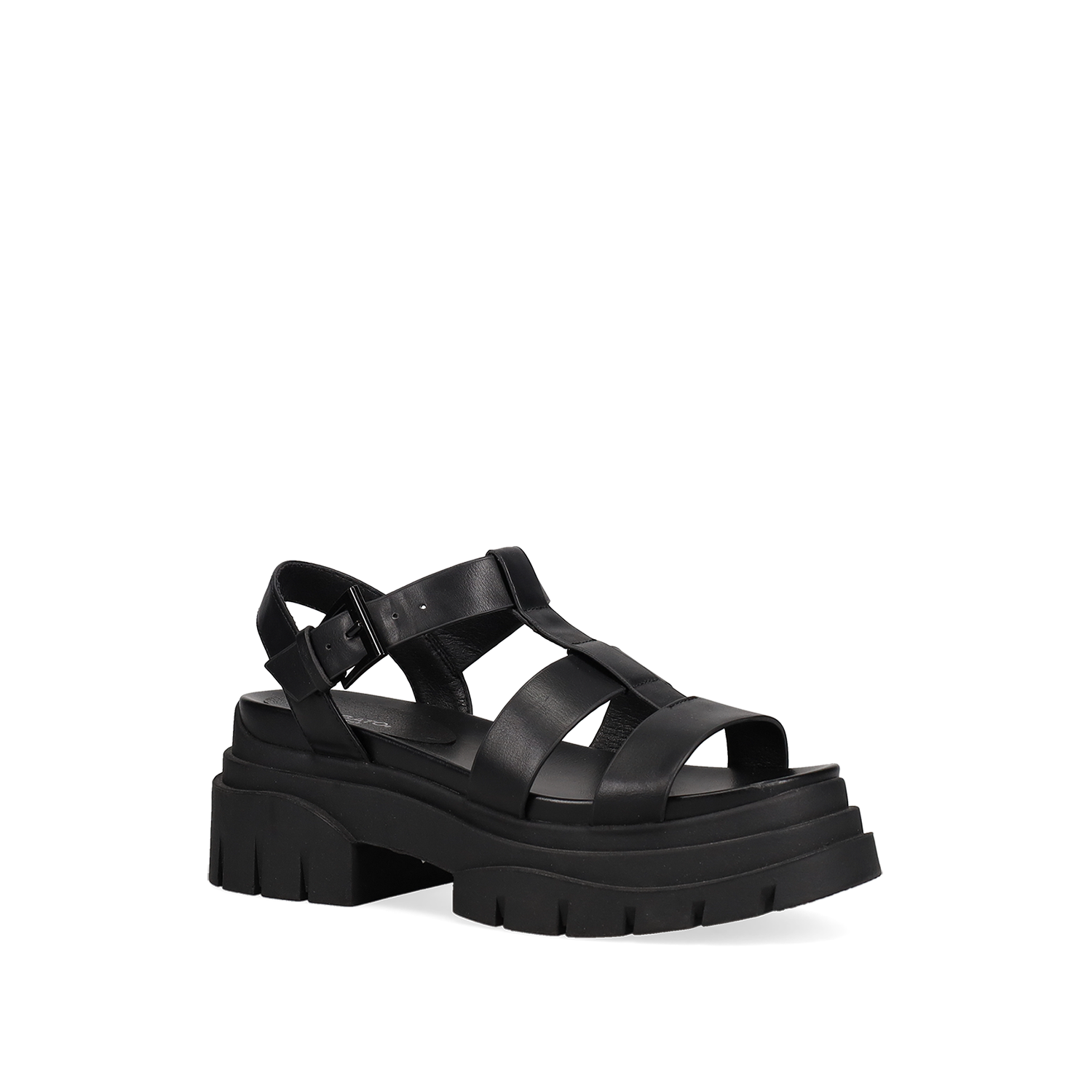 Μαύρο chunky footbed σανδάλι