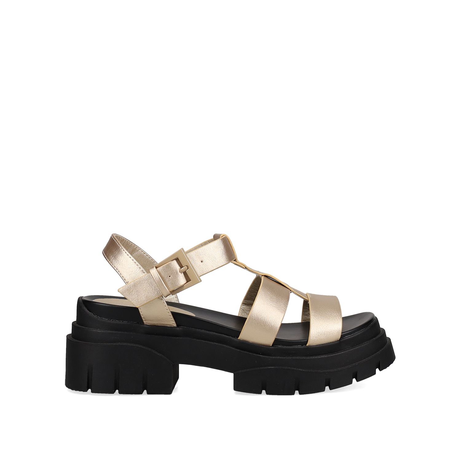 Χρυσό chunky footbed σανδάλι