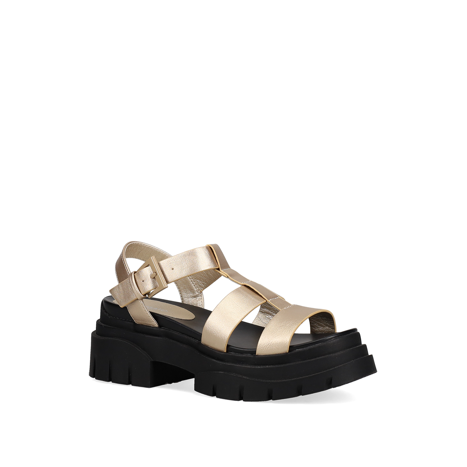 Χρυσό chunky footbed σανδάλι