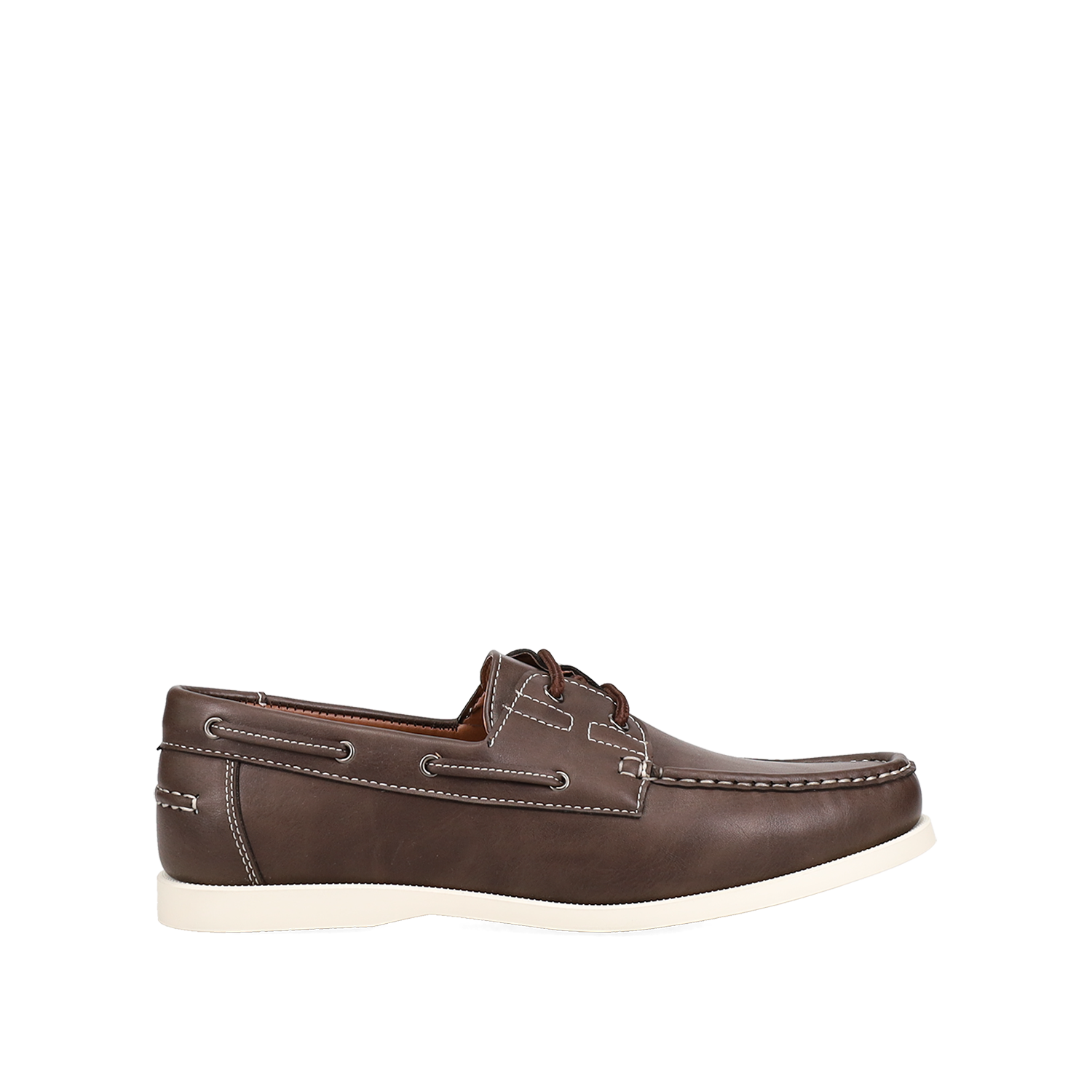 Καφέ ανδρικό παπούτσι boat shoe