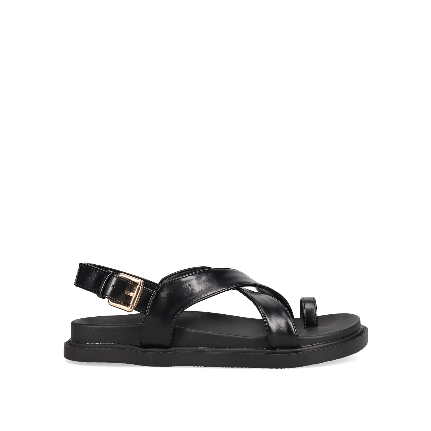 Μαύρο footbed σανδάλι