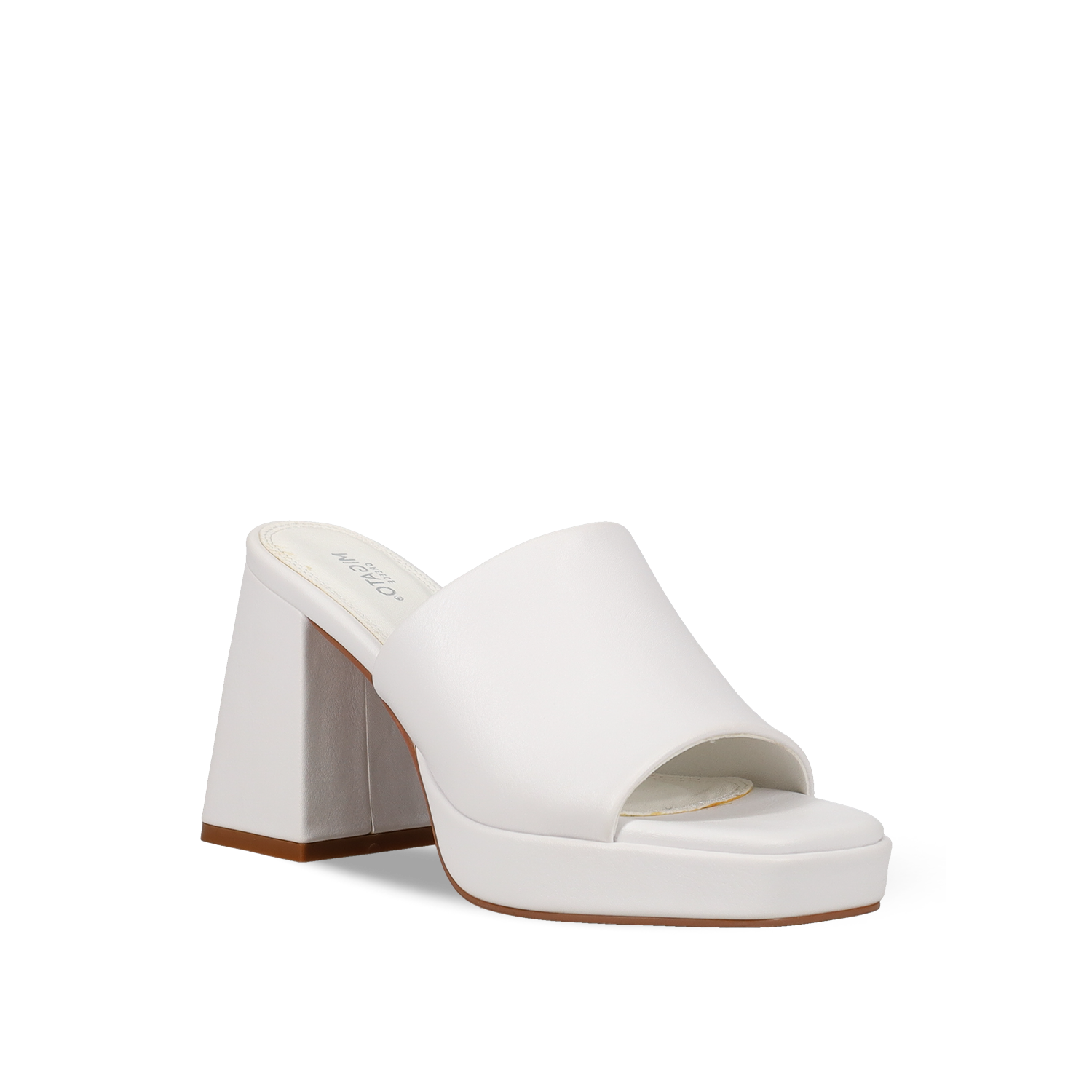 Λευκό mule πέδιλο φωτογραφία