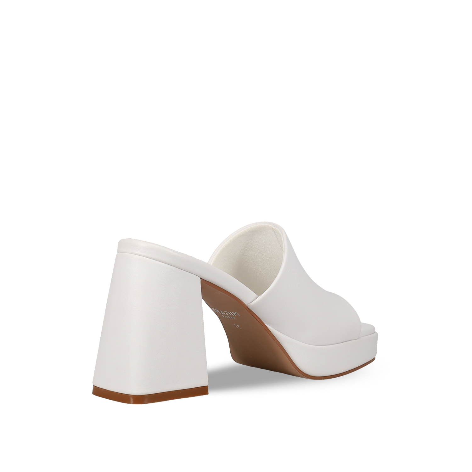 Λευκό mule πέδιλο φωτογραφία