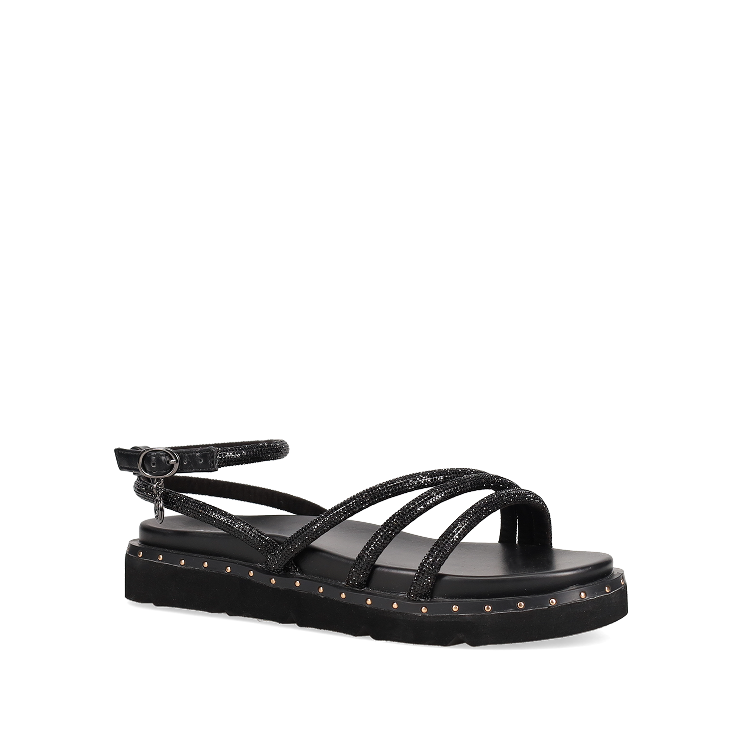 Μαύρο flatform σανδάλι