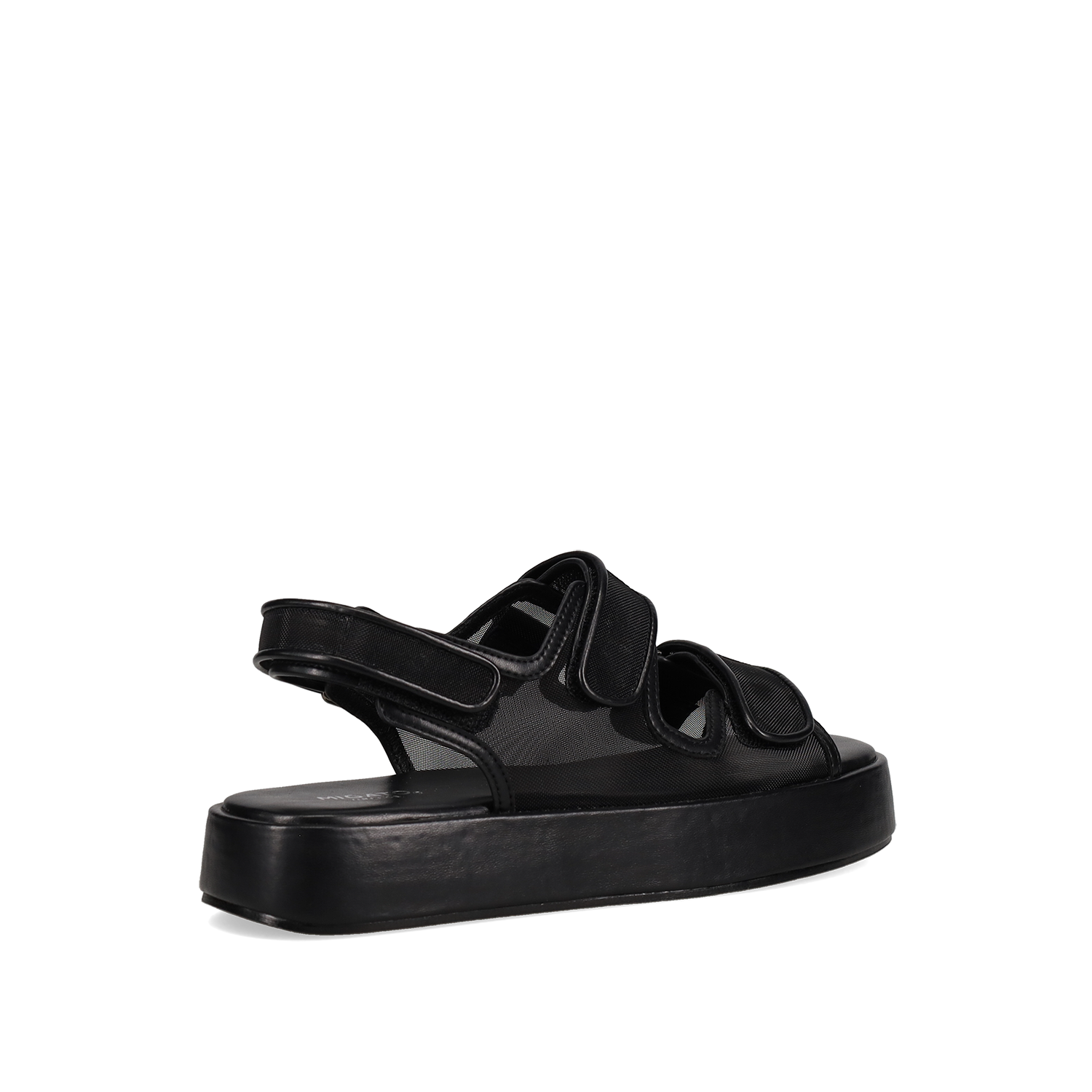 Μαύρο flatform σανδάλι φωτογραφία