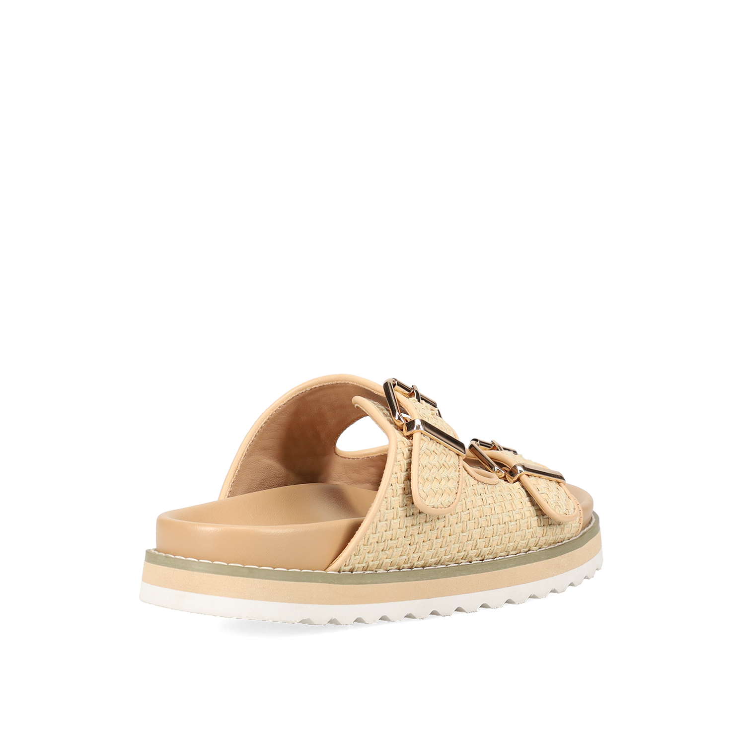  Μπεζ footbed σανδάλι - 3