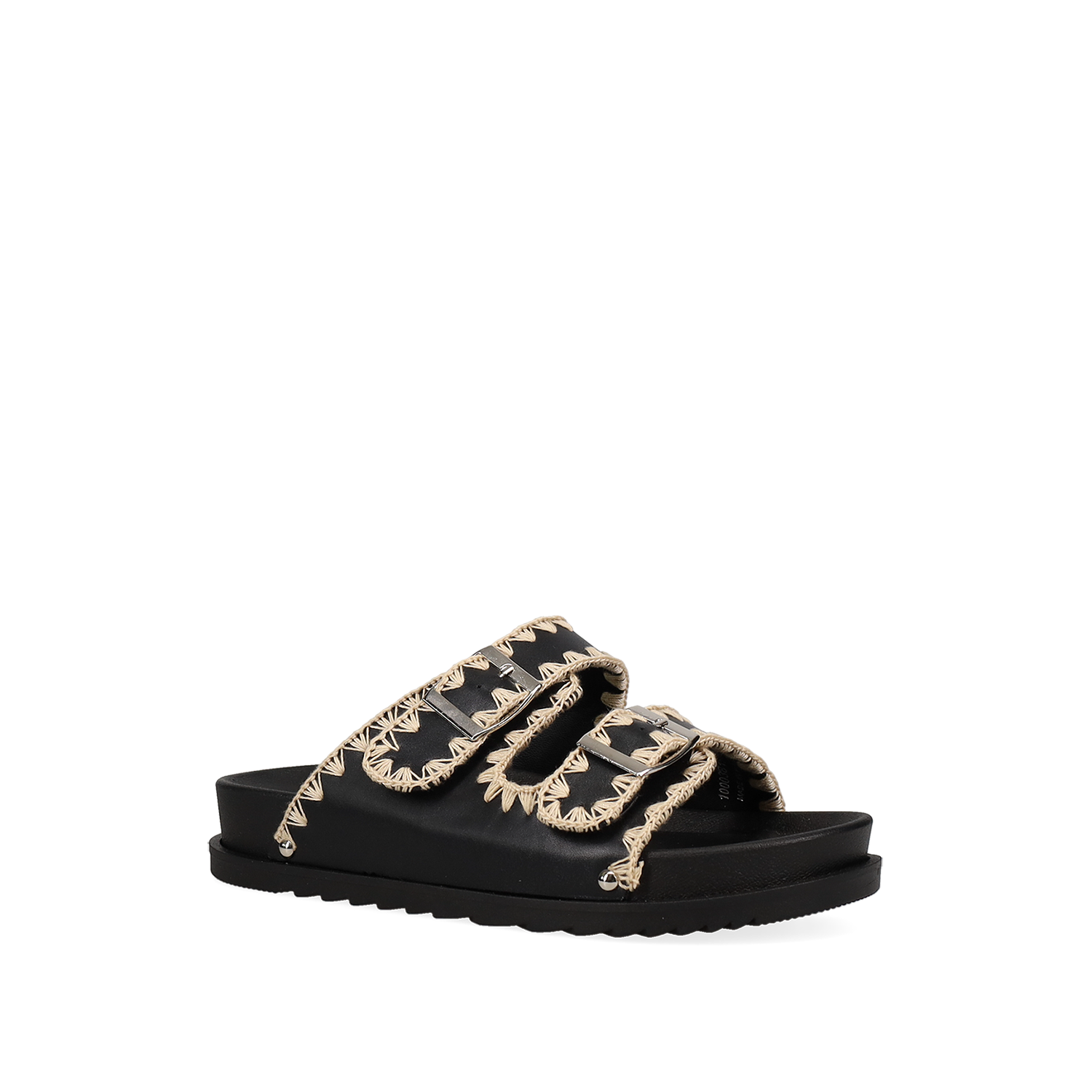 Μαύρο footbed σανδάλι