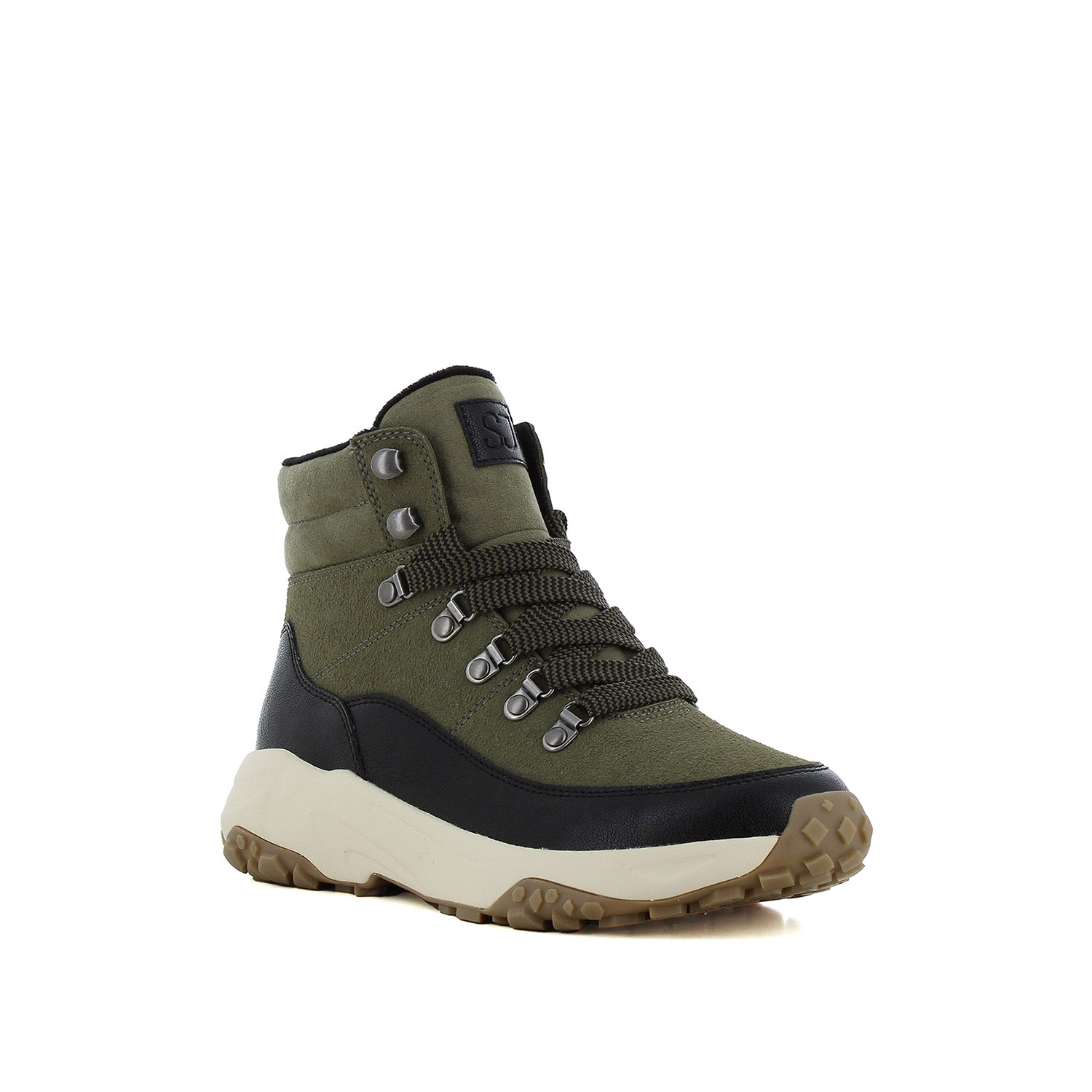 Χακί sneaker μποτάκι