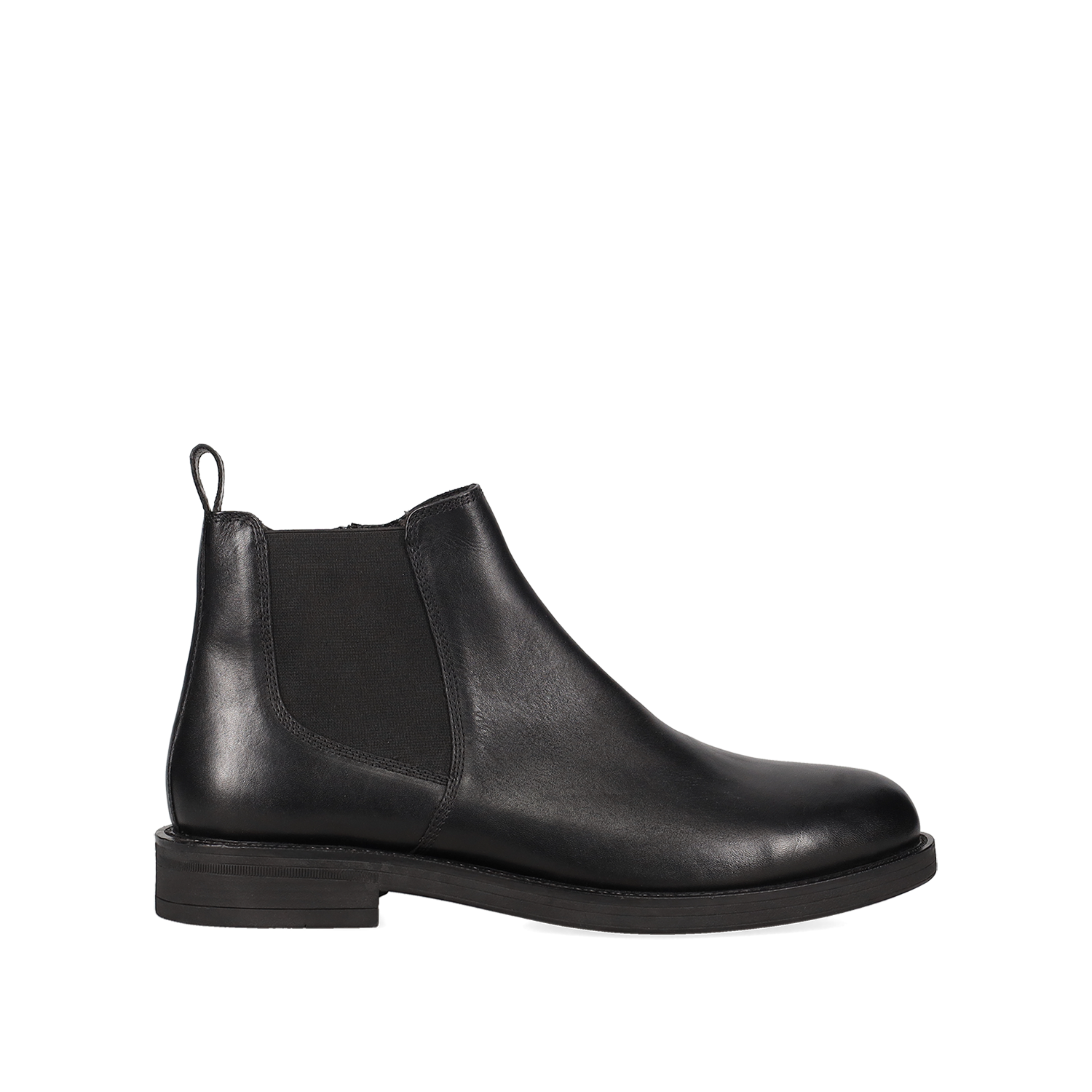 Μαύρο ανδρικό δερμάτινο μποτάκι