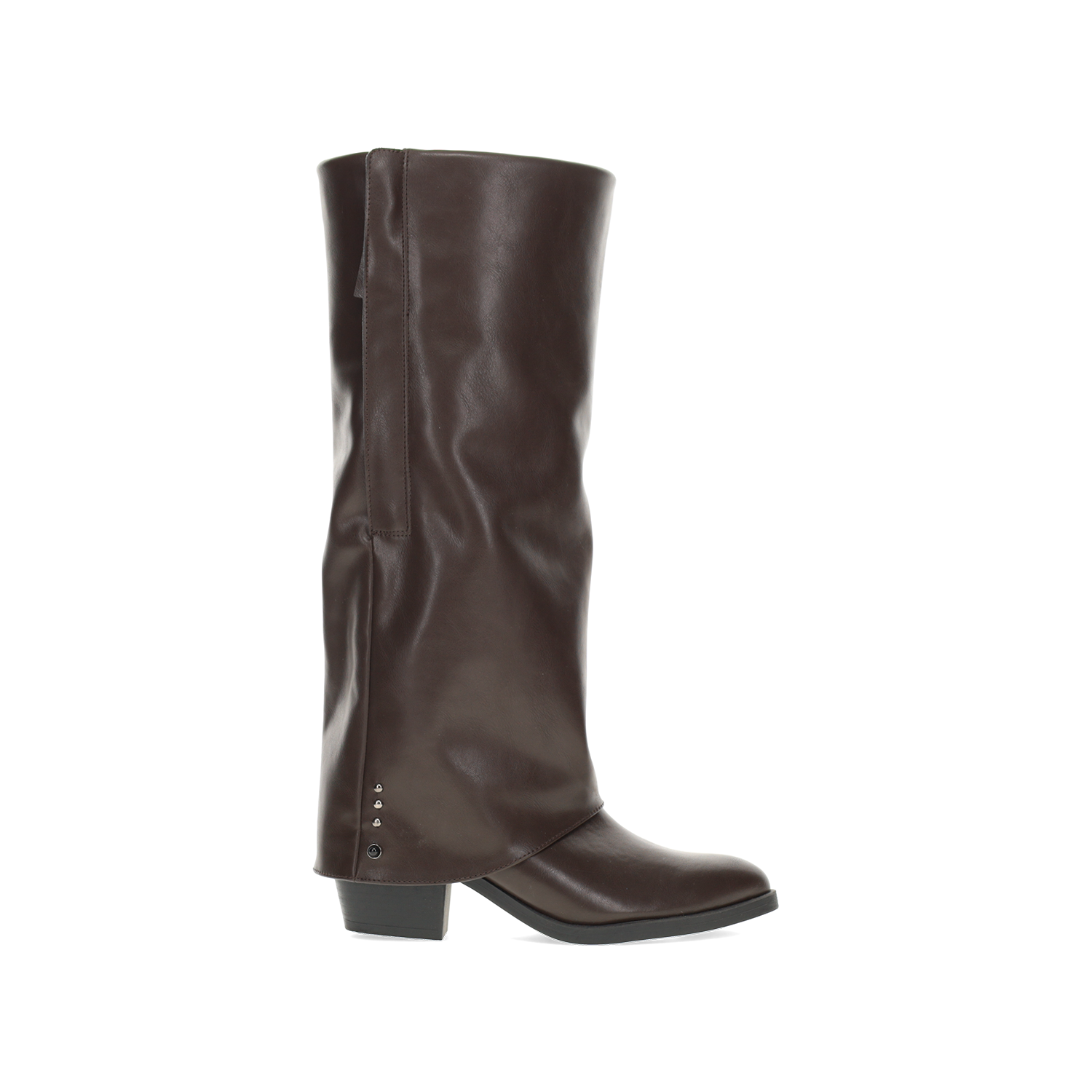 Καφέ μπότα με γκέτα