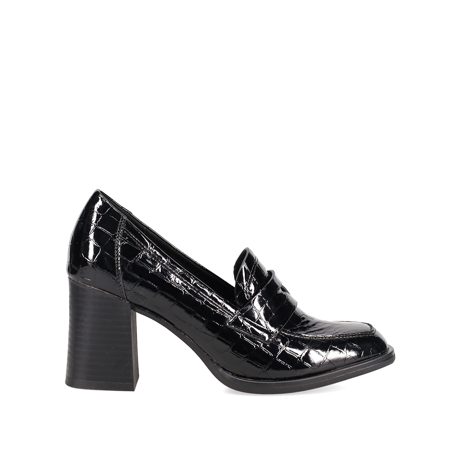 MIGATO Μαύρο κροκό loafer