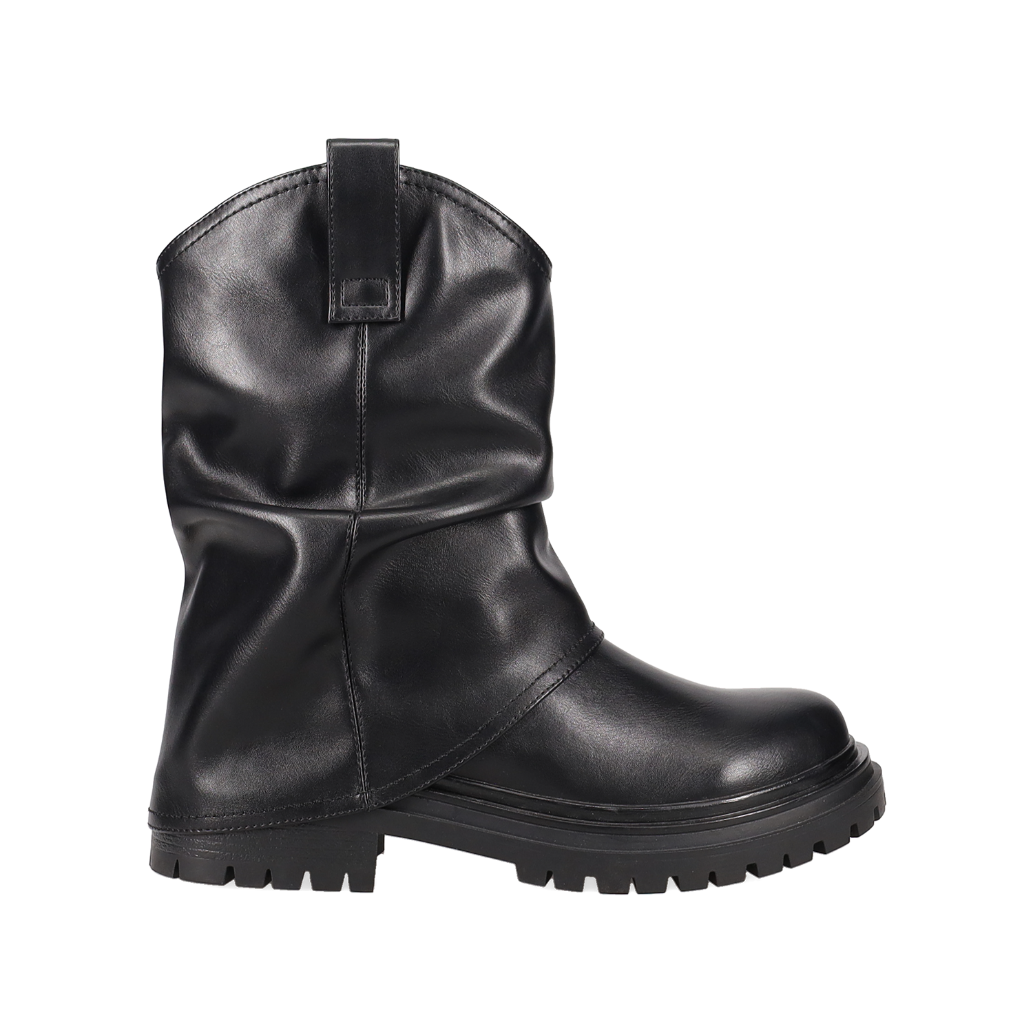 Μαύρο μποτάκι με γκέτα