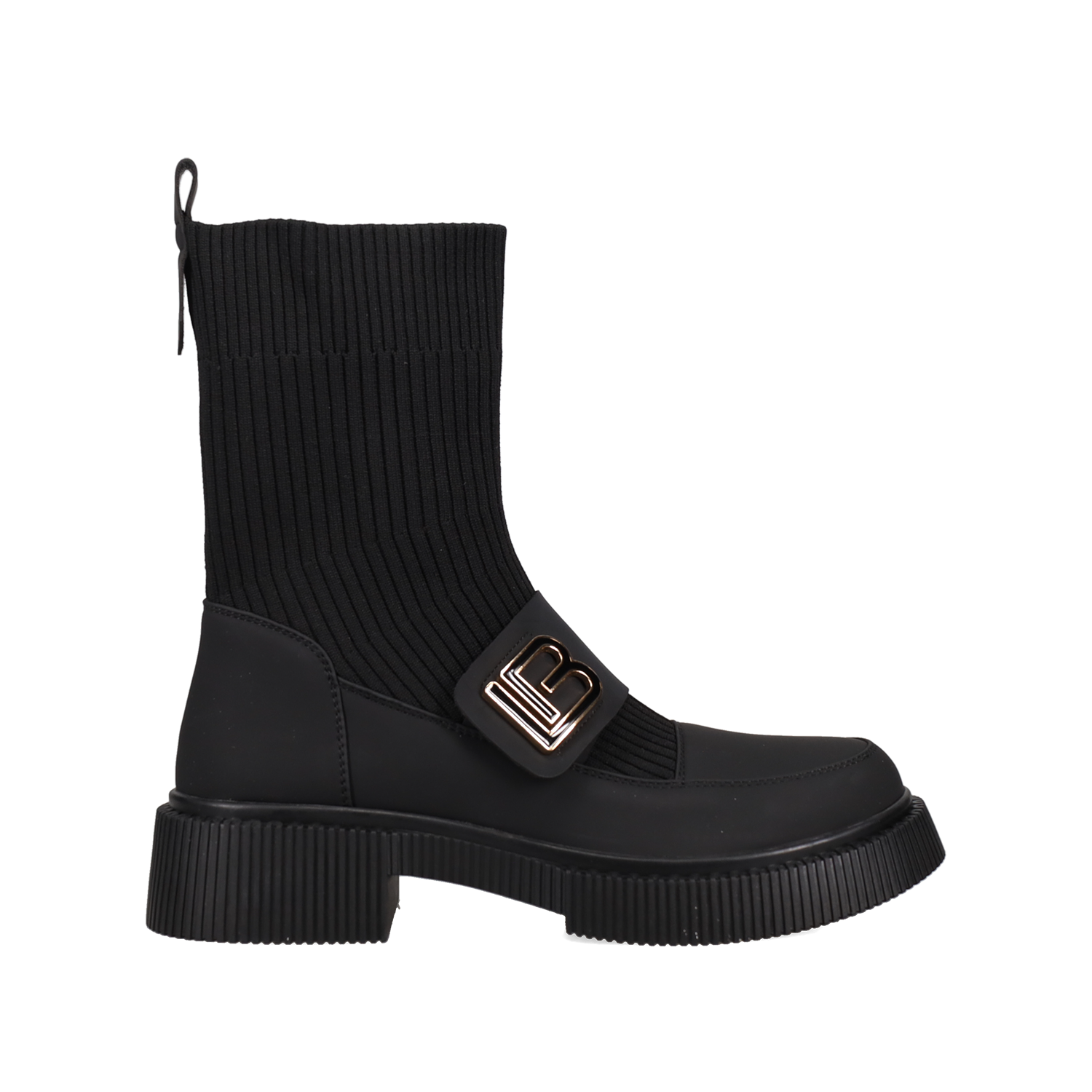 LAURA BIAGIOTTI Μαύρο μποτάκι κάλτσα