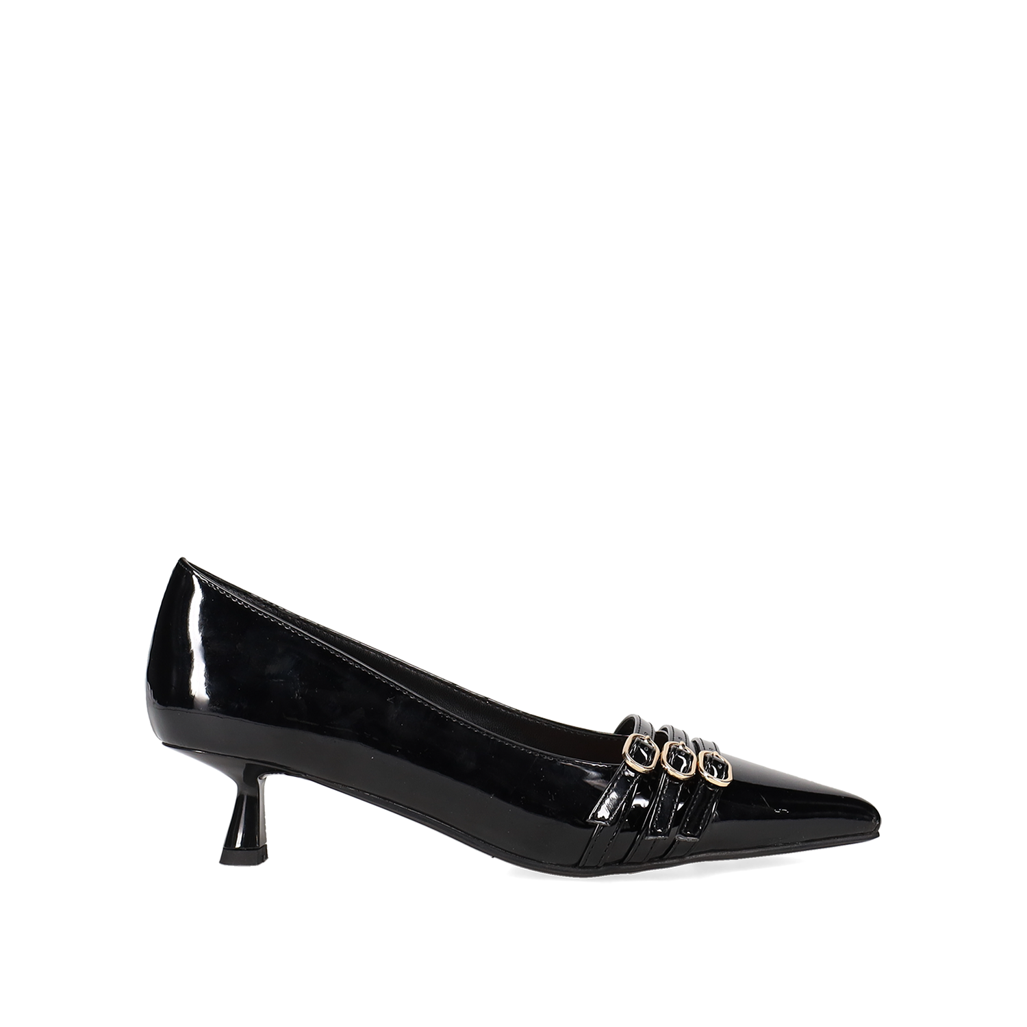 Μαύρη γόβα λουστρίνι