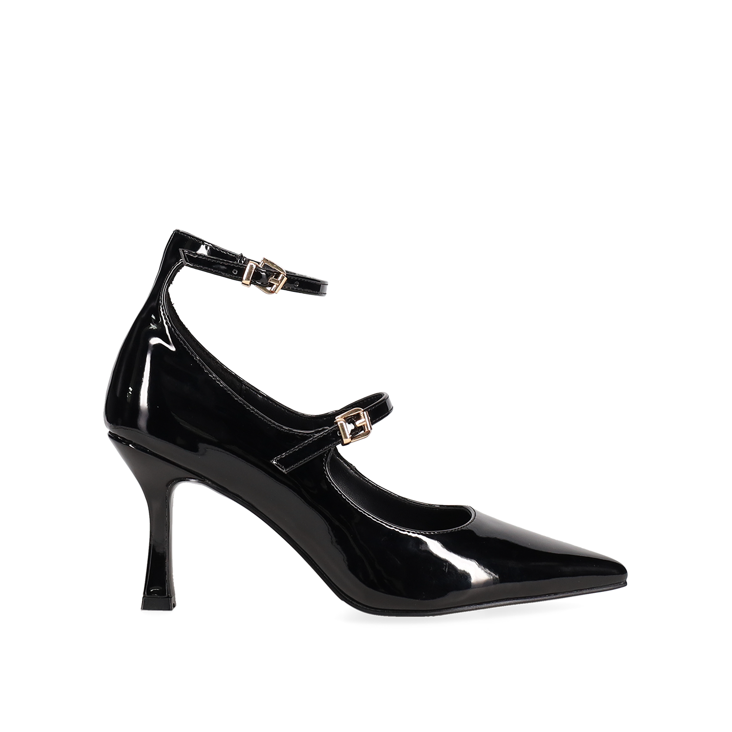 Μαύρη γόβα λουστρίνι