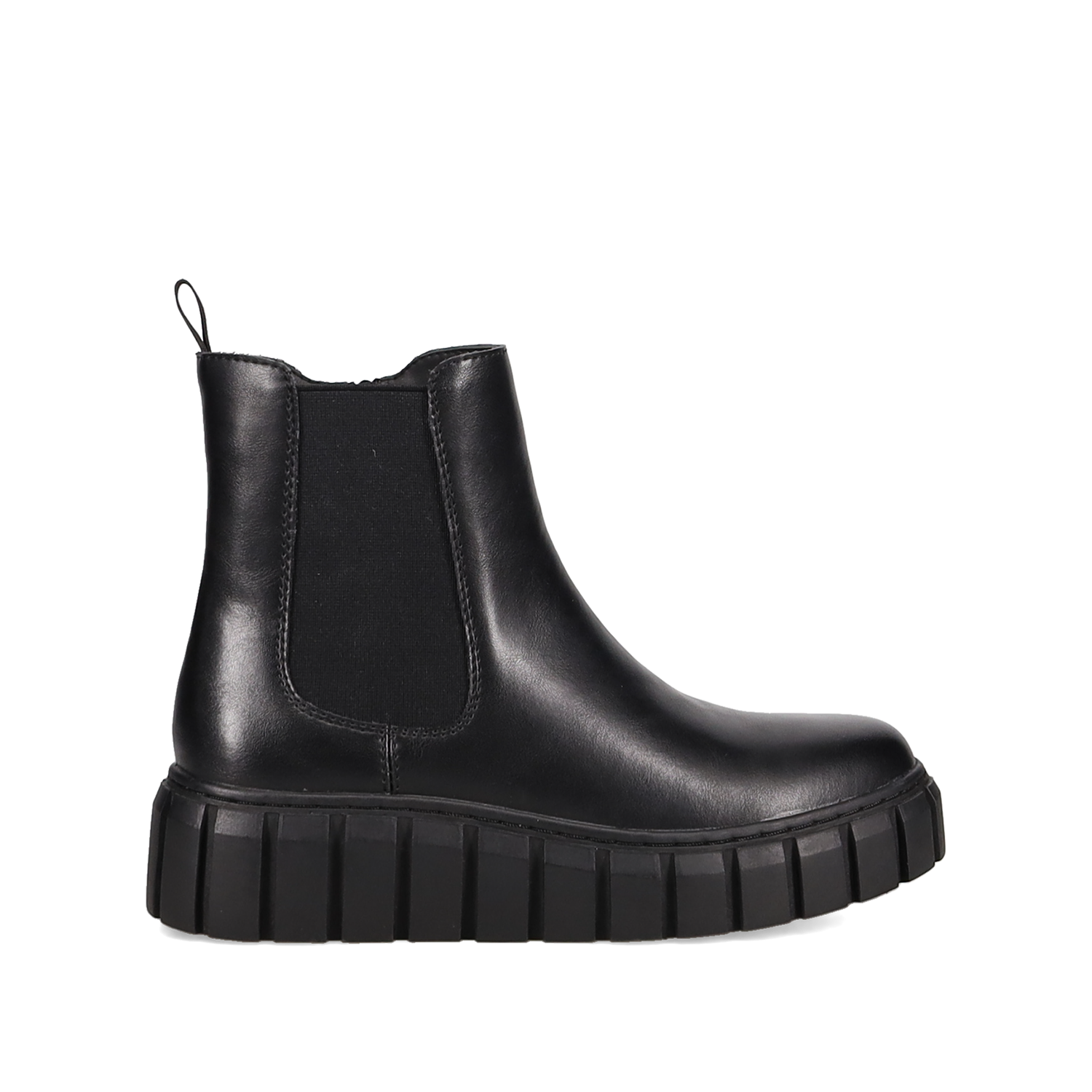 Μαύρο δερμάτινο μποτάκι