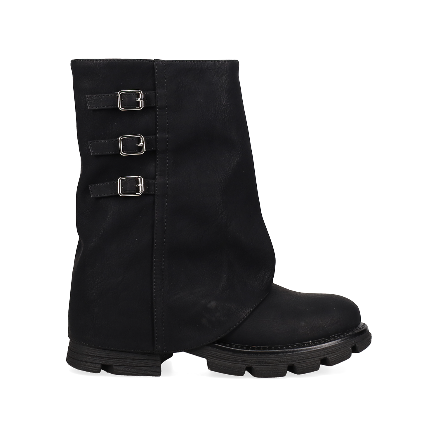 Μαύρο μποτάκι με γκέτα