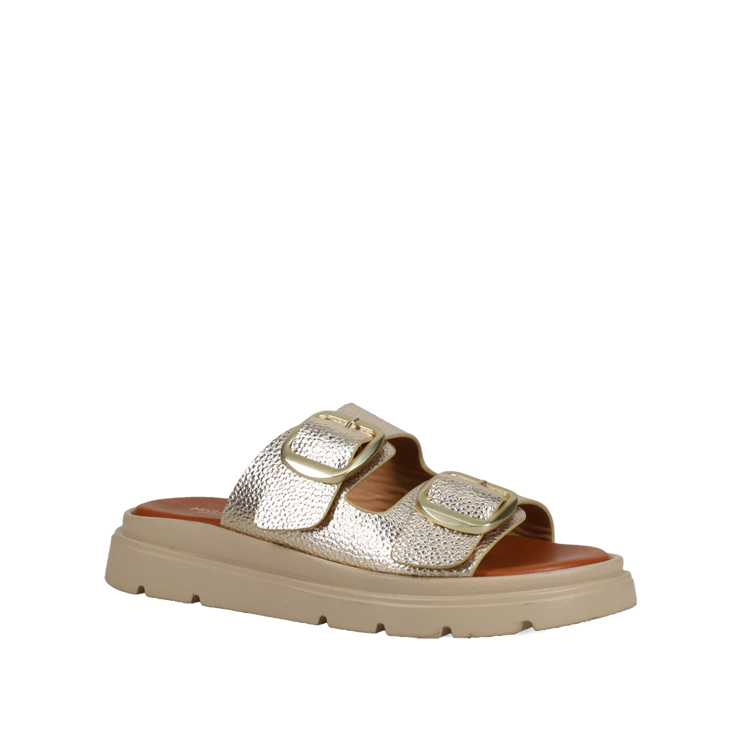 Χρυσό footbed σανδάλι