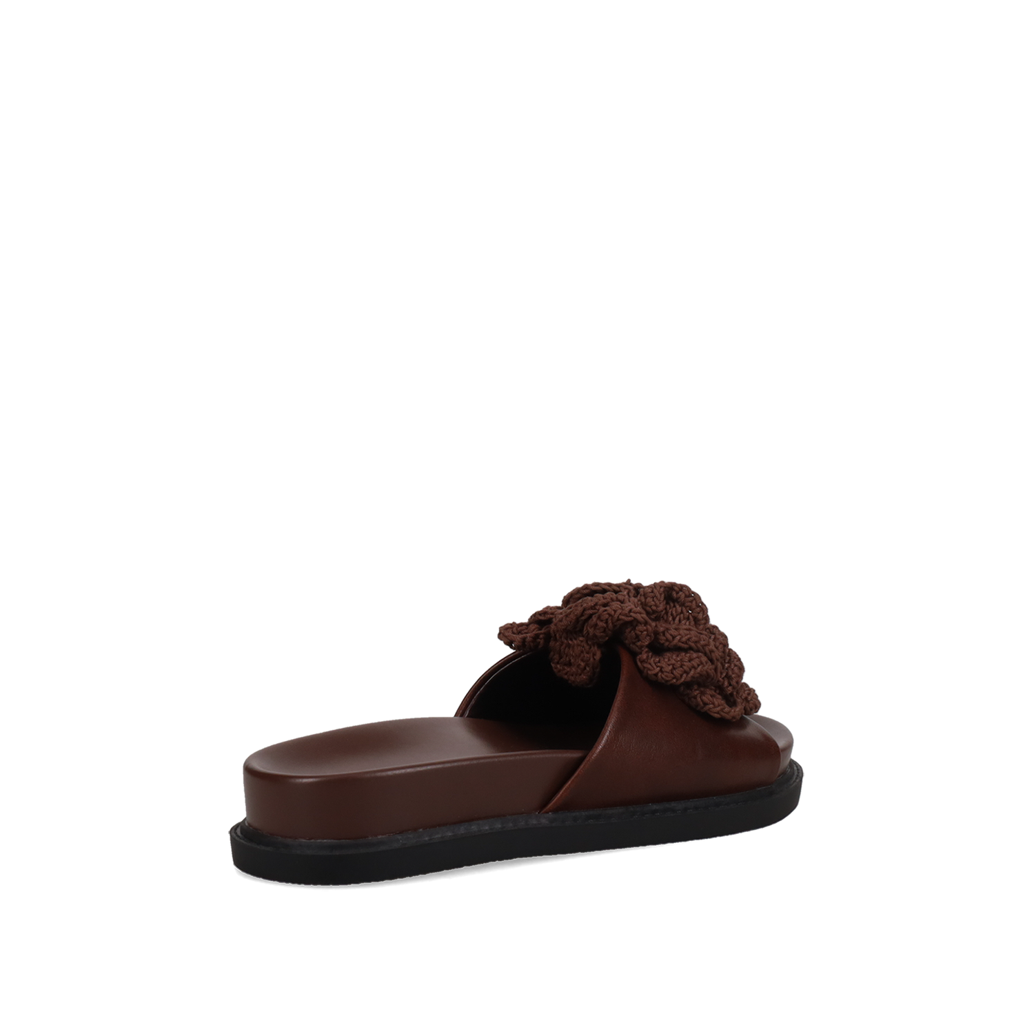  Καφέ footbed σανδάλι - 3