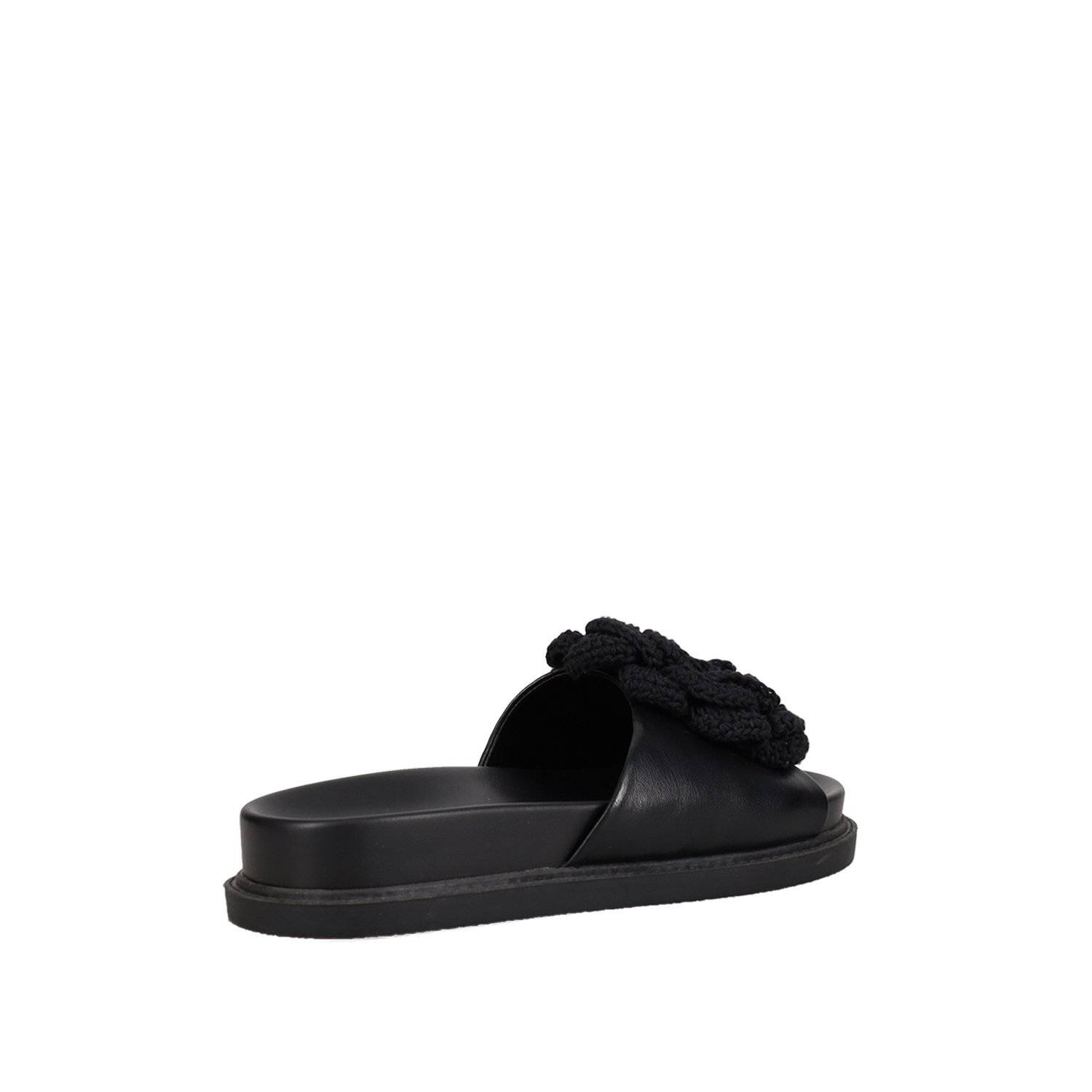  Μαύρο footbed σανδάλι - 3