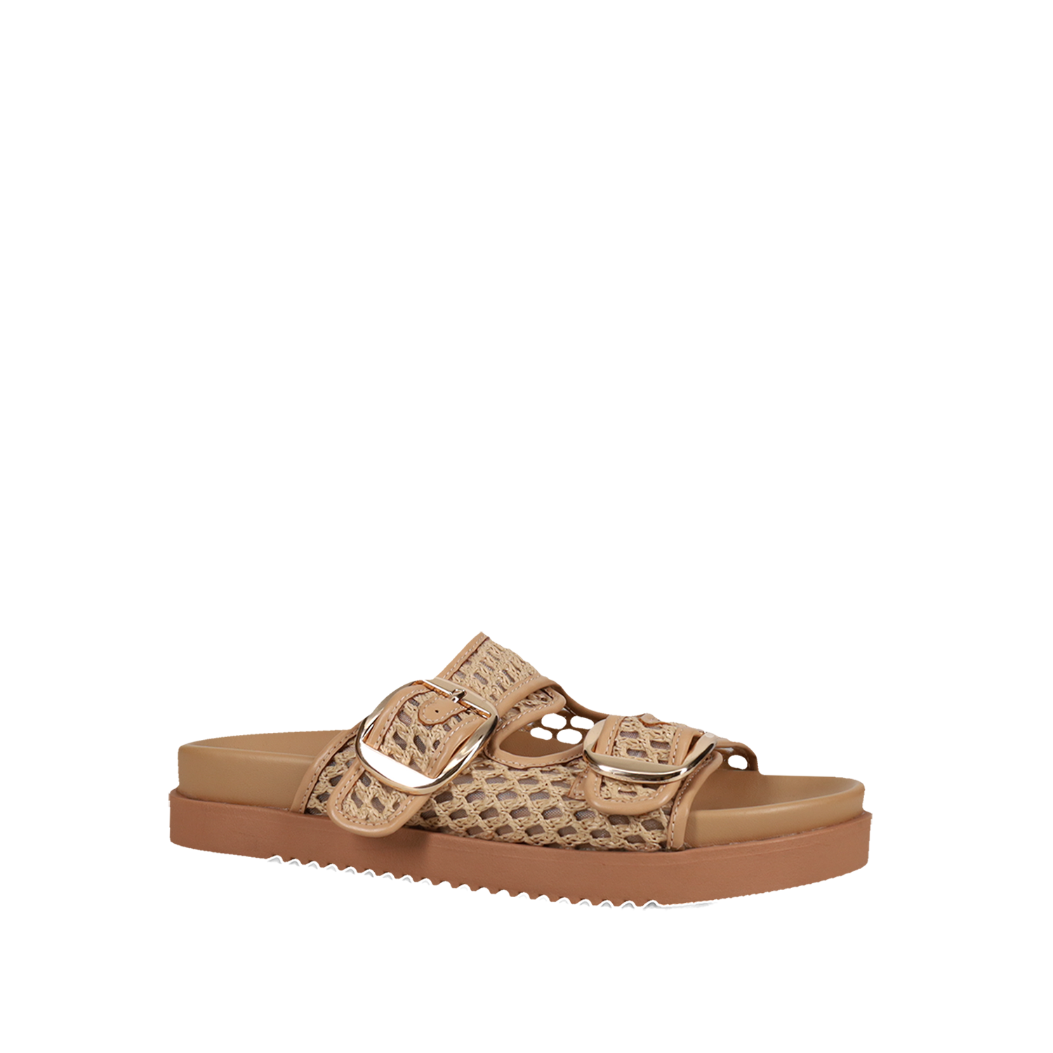  Μπεζ footbed σανδάλι - 2