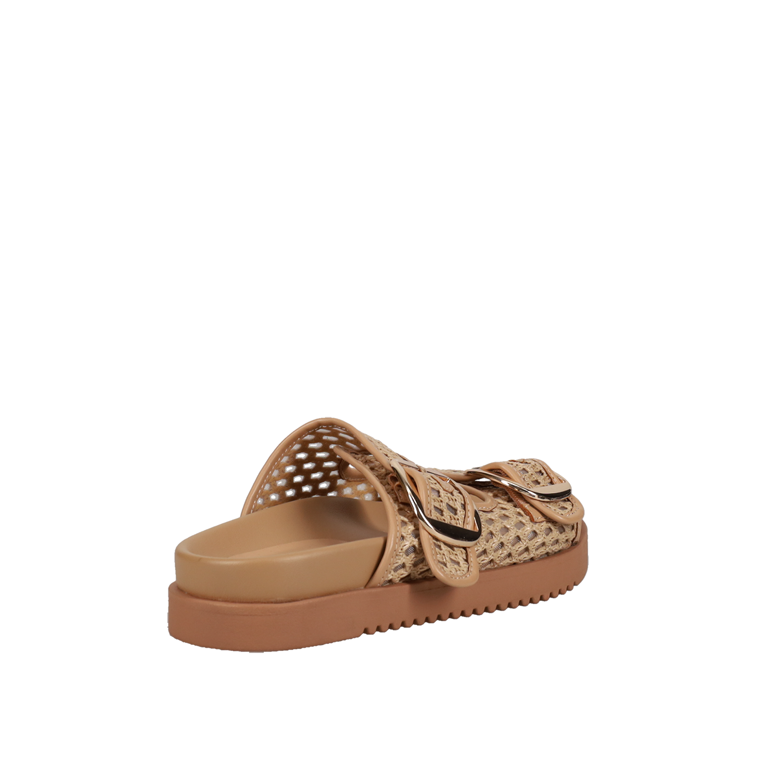  Μπεζ footbed σανδάλι - 3