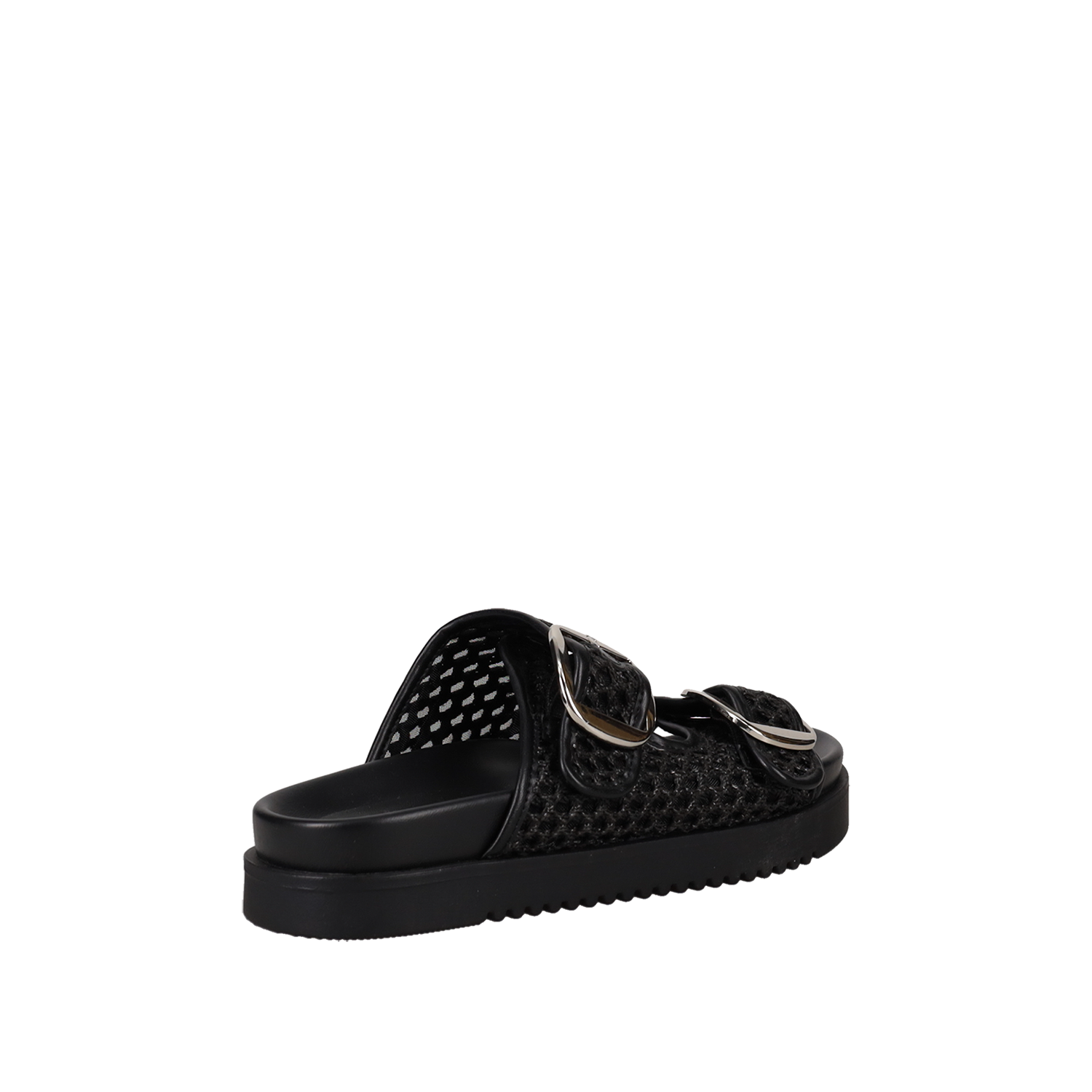  Μαύρο footbed σανδάλι - 3