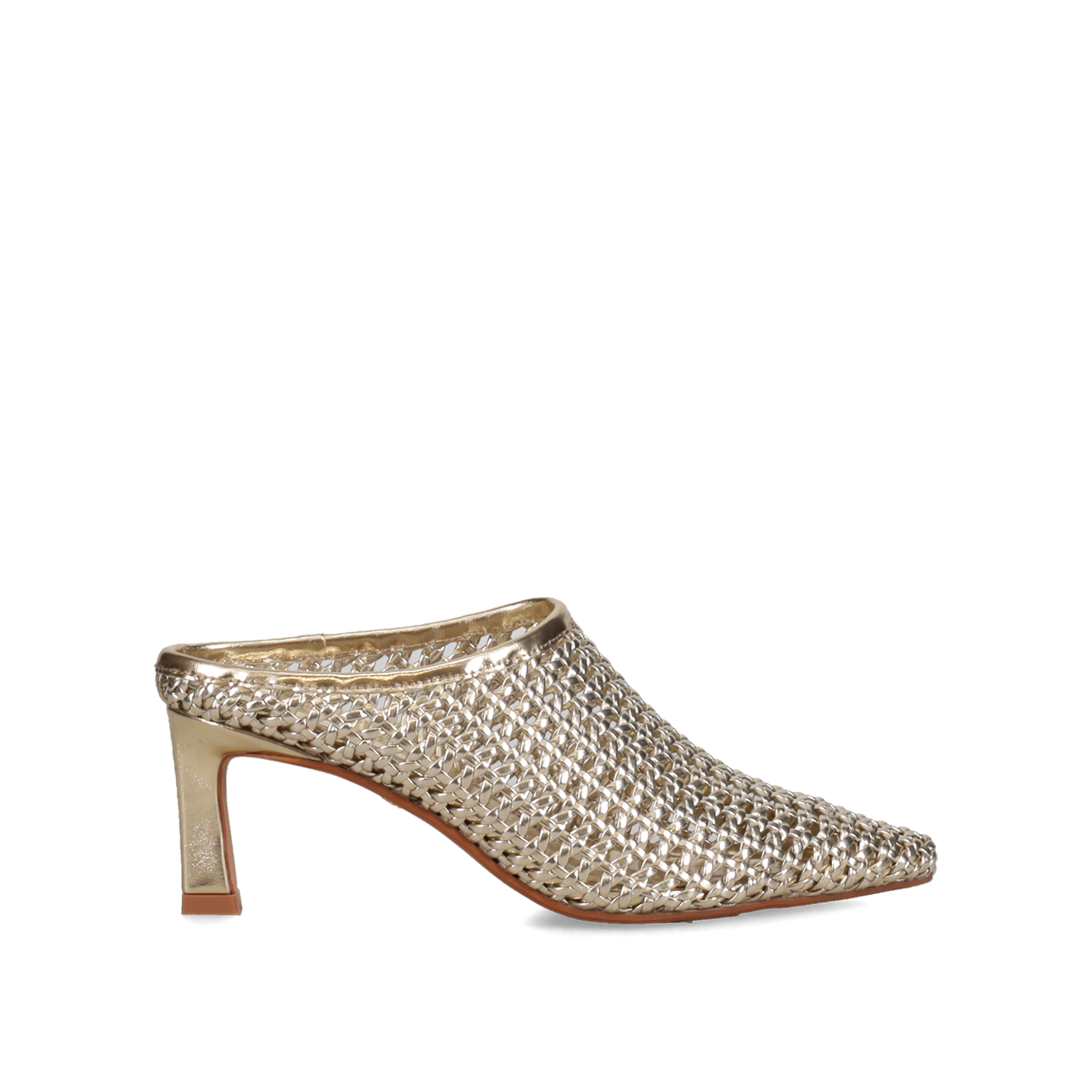 Χρυσό πλεκτό mule