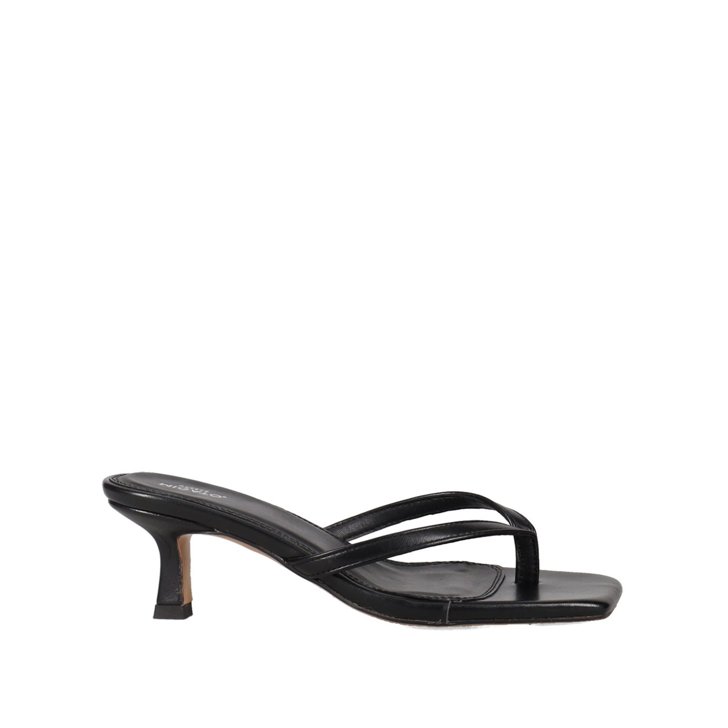 Μαύρο mule πέδιλο