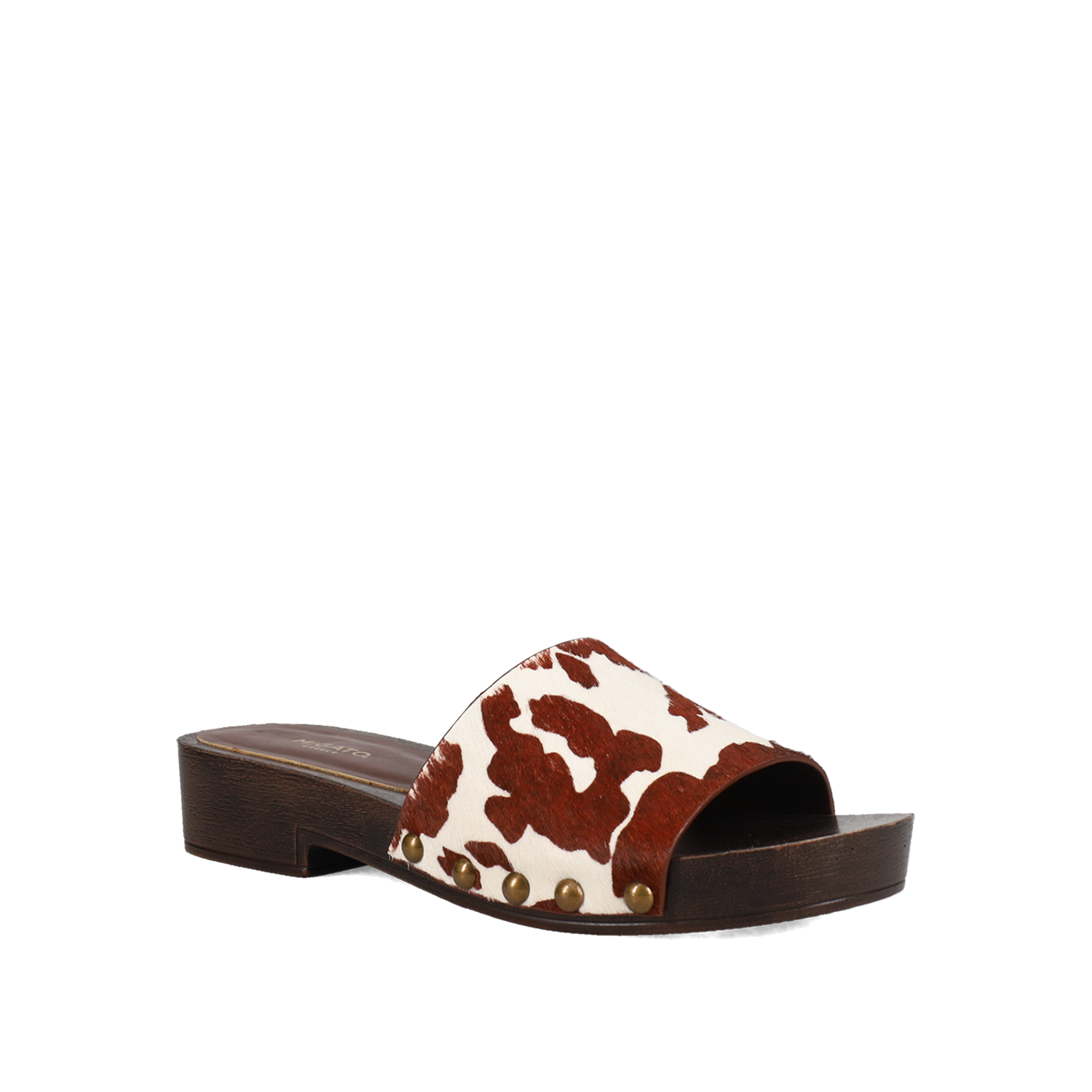  Animal print δερμάτινο mule τσόκαρο - 2