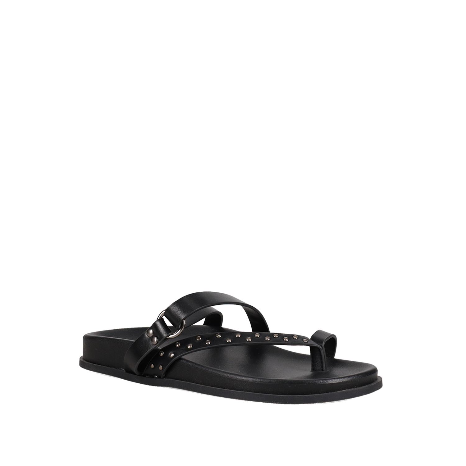  Μαύρο footbed σανδάλι - 2