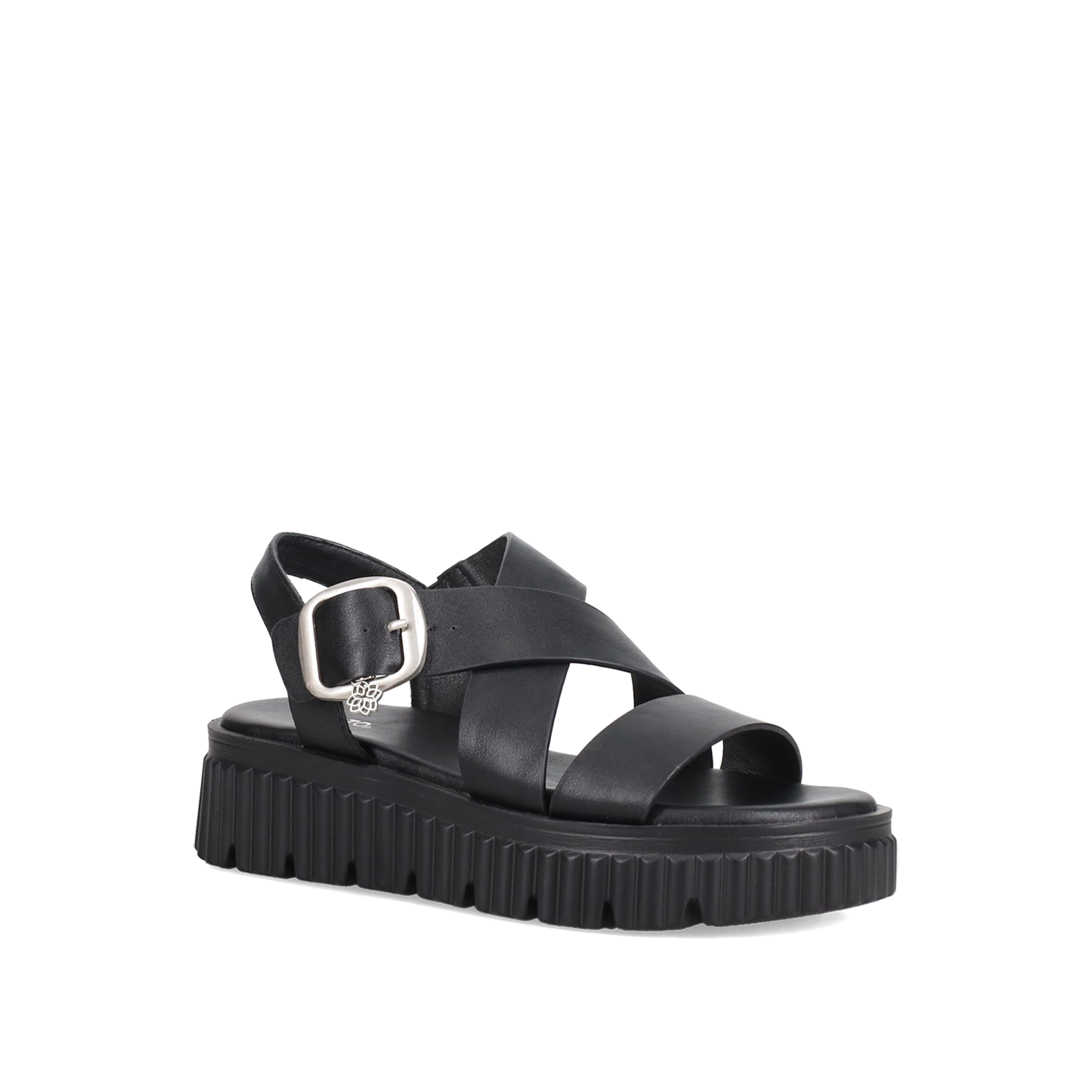 Μαύρο flatform σανδάλι