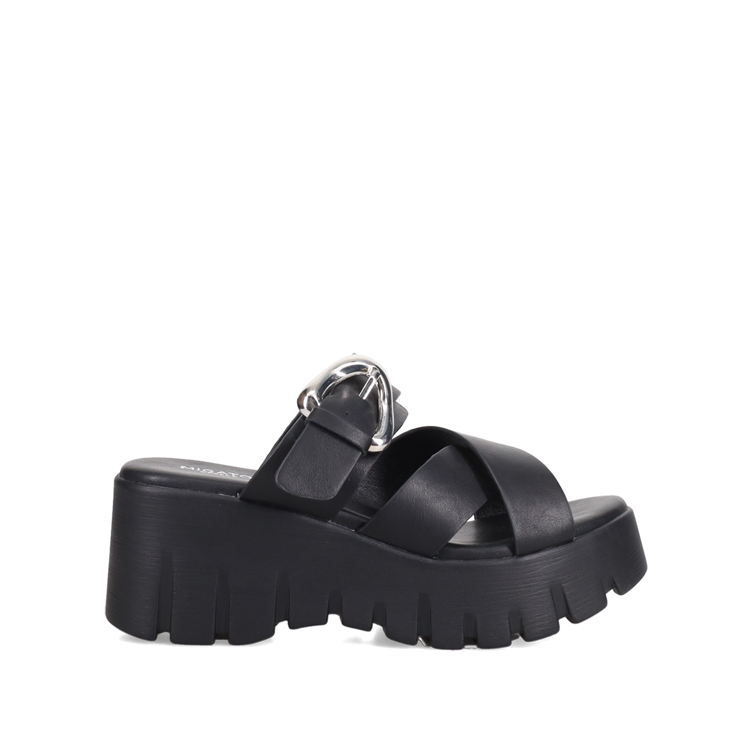 Μαύρο flatform σανδάλι