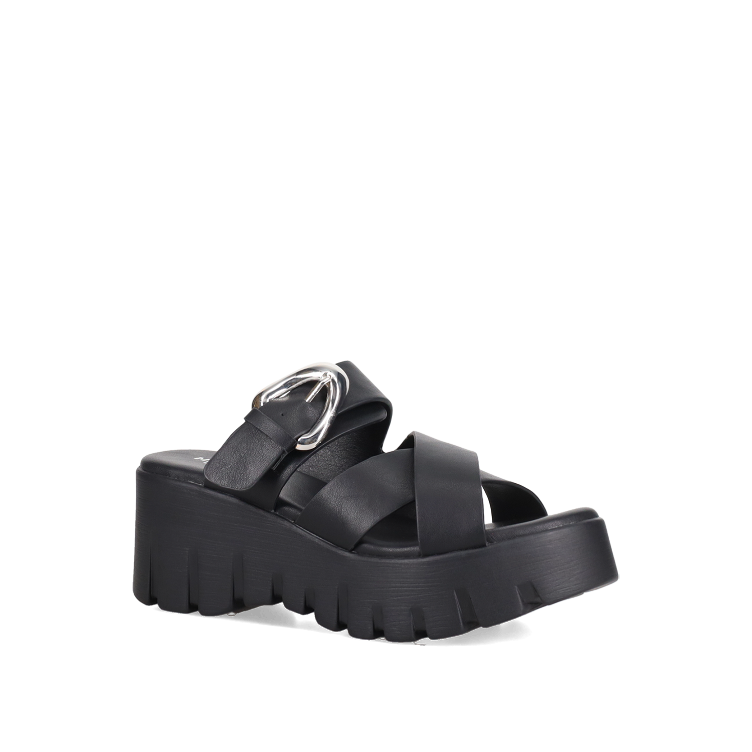Μαύρο flatform σανδάλι