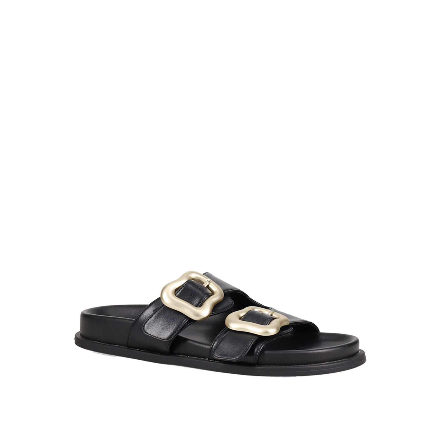 Μαύρο footbed σανδάλι
