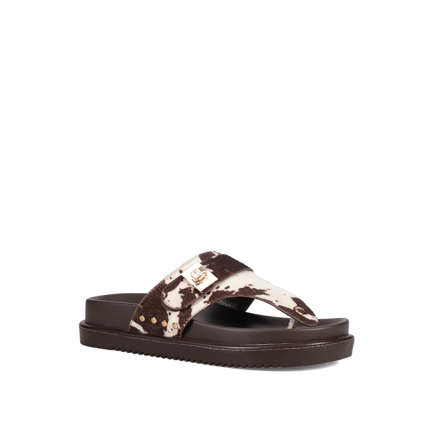  Animal print footbed σανδάλι - 2