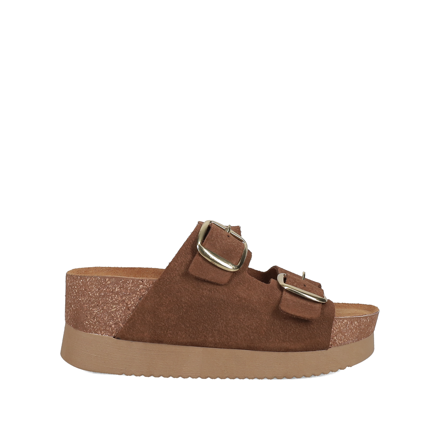 Καφέ footbed σανδάλι