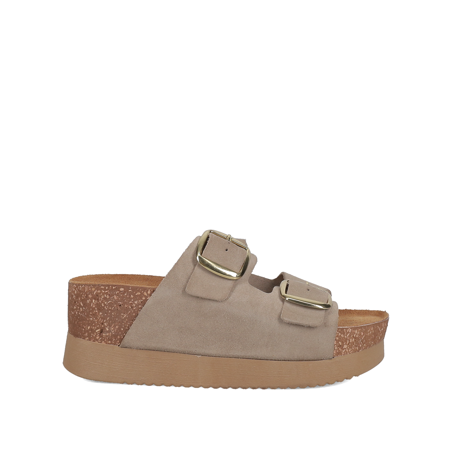 Μπεζ footbed σανδάλι