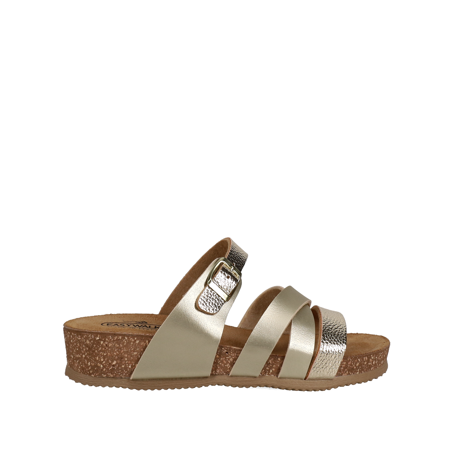 Χρυσό footbed σανδάλι