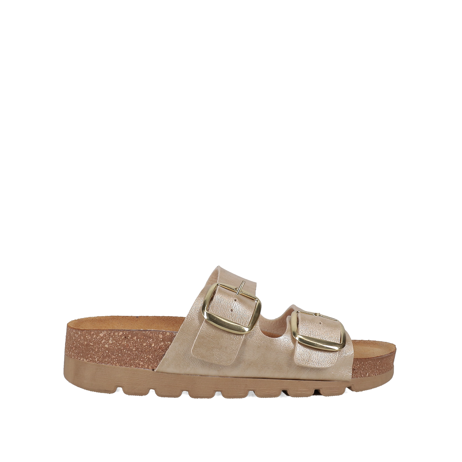 Χρυσό footbed σανδάλι