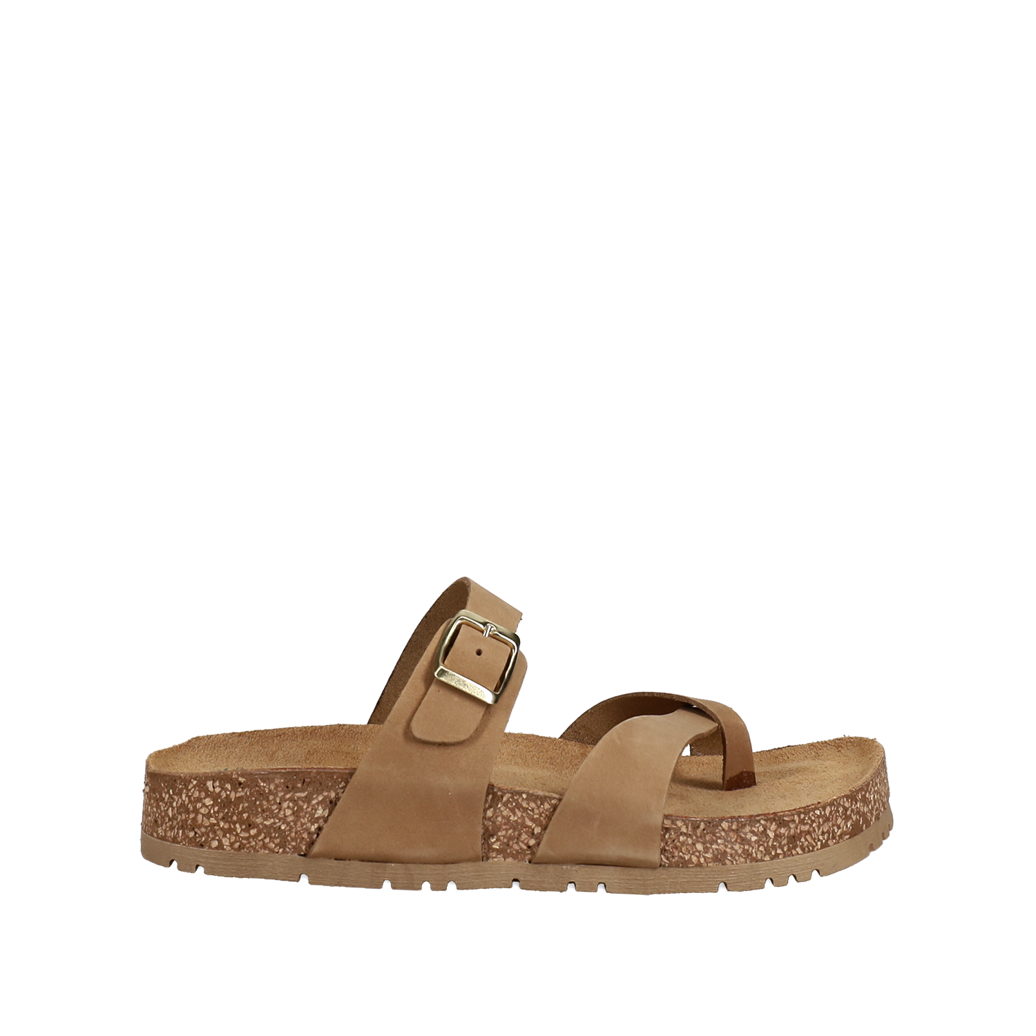 Taupe footbed σανδάλι