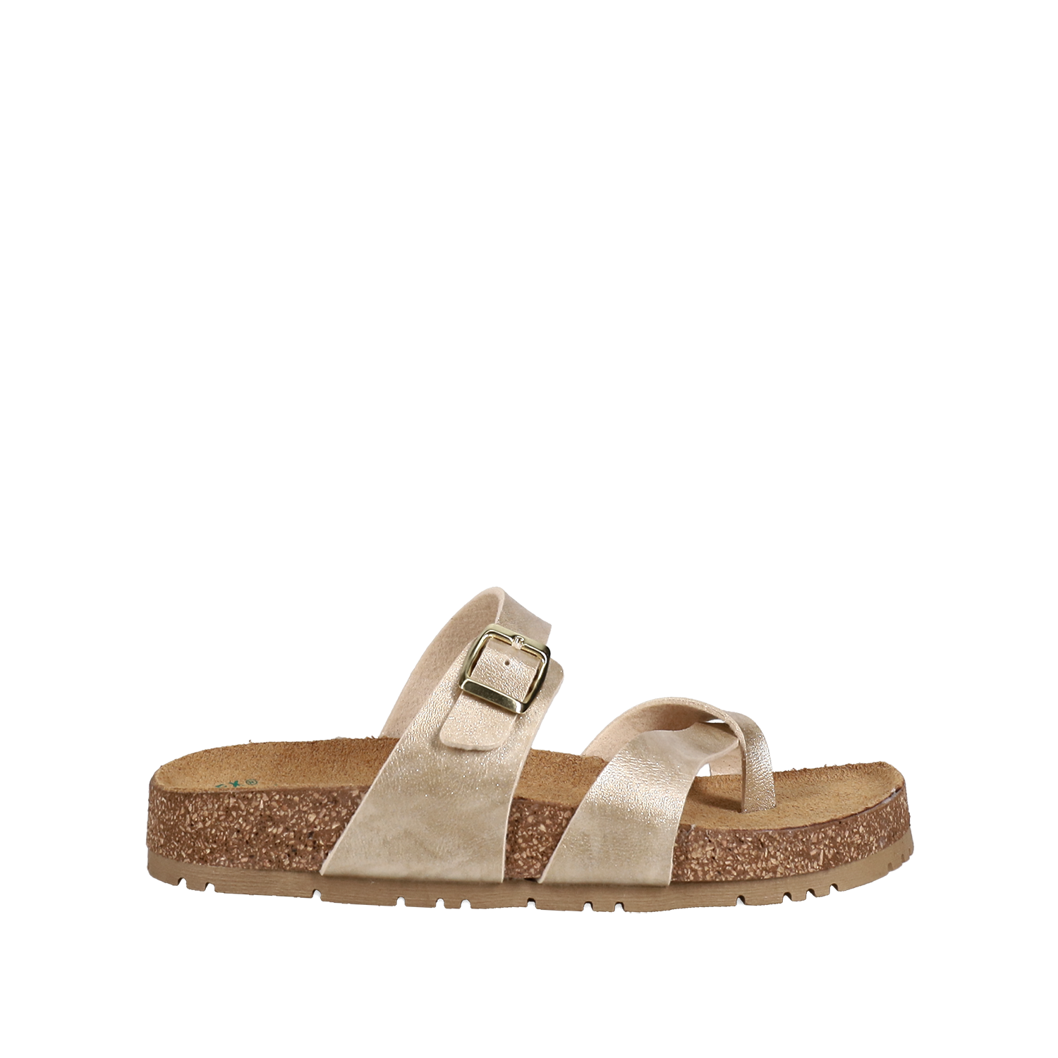 Χρυσό footbed σανδάλι