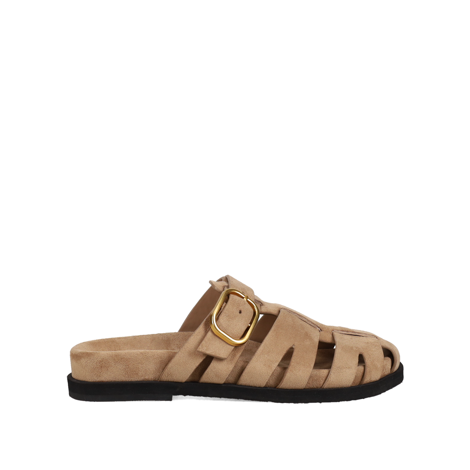 Μπεζ footbed σανδάλι